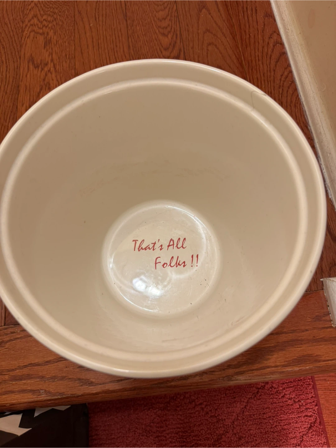 Porcelain Popcorn Bowl and 5 Reusable Popcorn Containers - photo 2