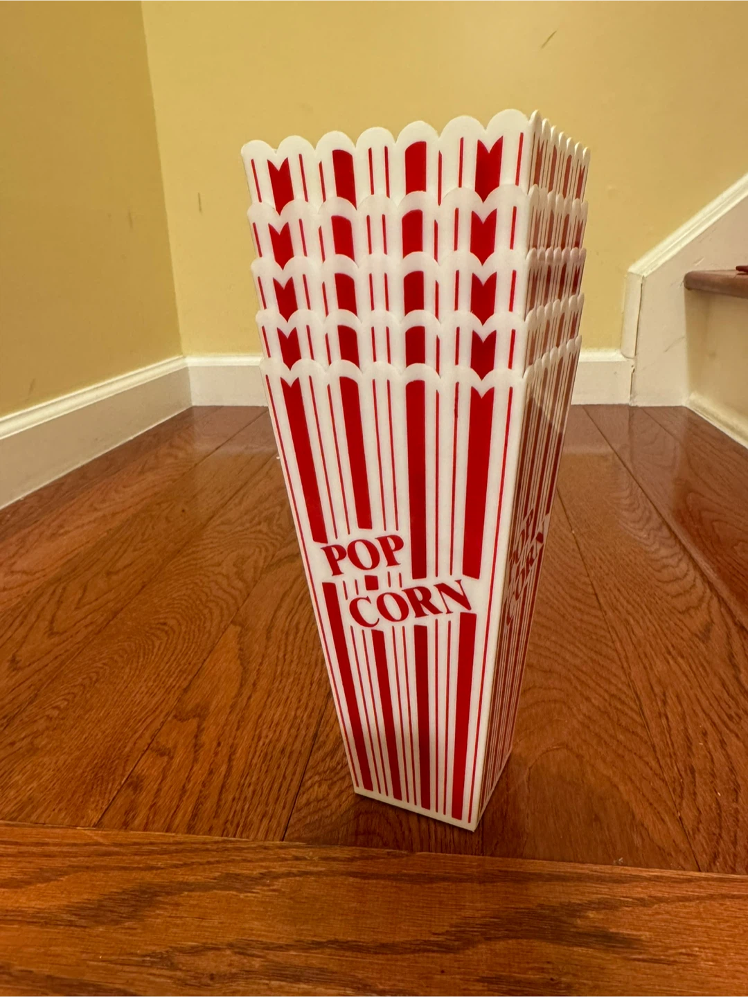 Porcelain Popcorn Bowl and 5 Reusable Popcorn Containers - photo 5