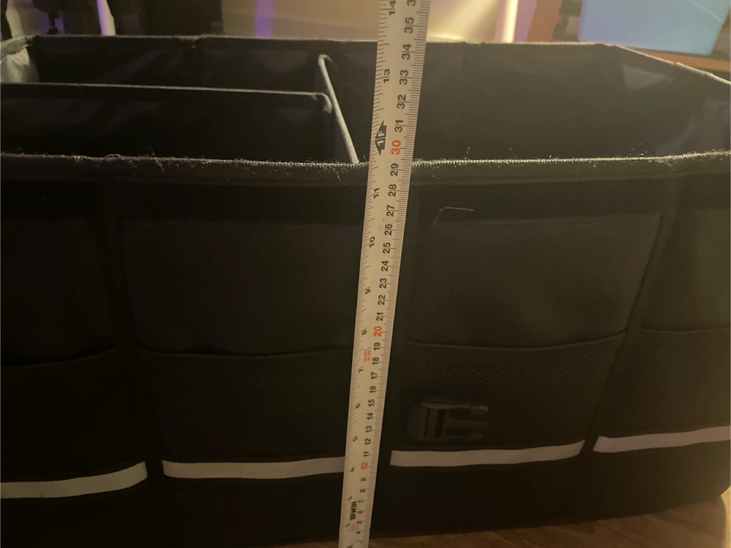 Black Collapsible Storage Organizer Box - photo 5