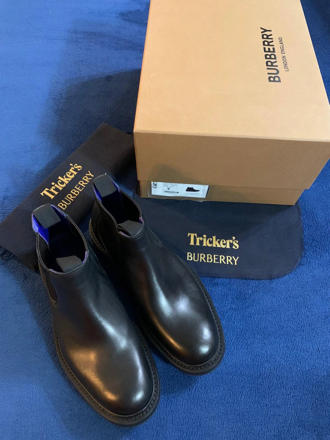 Authentic Burberry AIMF Dee Low Black Boots. Size 8