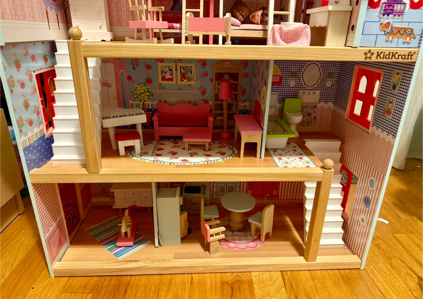 KidKraft Wooden Dollhouse with Furniture - photo 3