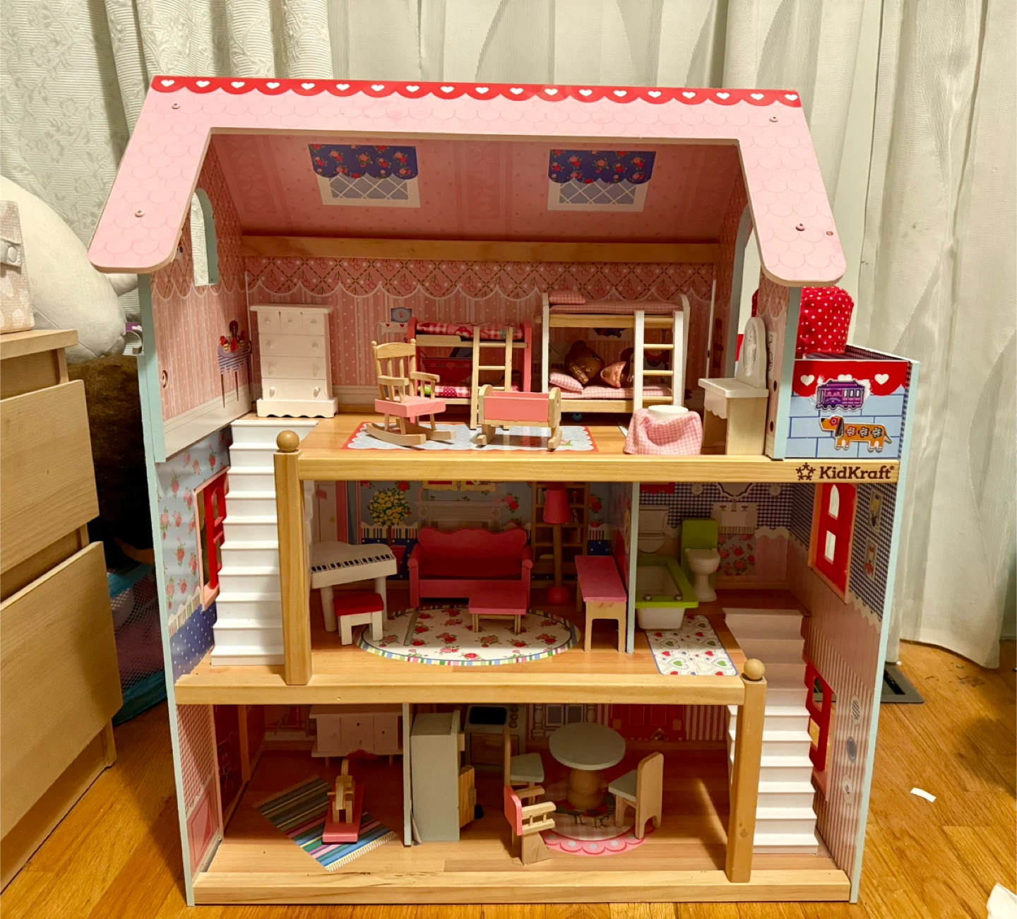 KidKraft Wooden Dollhouse with Furniture