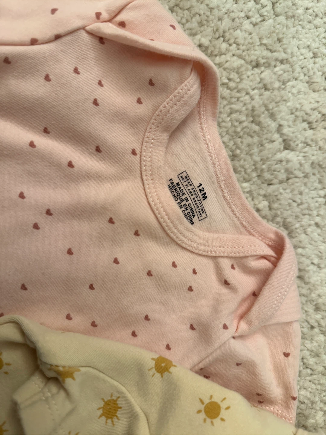 Baby Bodysuits 5-Pack (9–12M) – Like New - photo 2