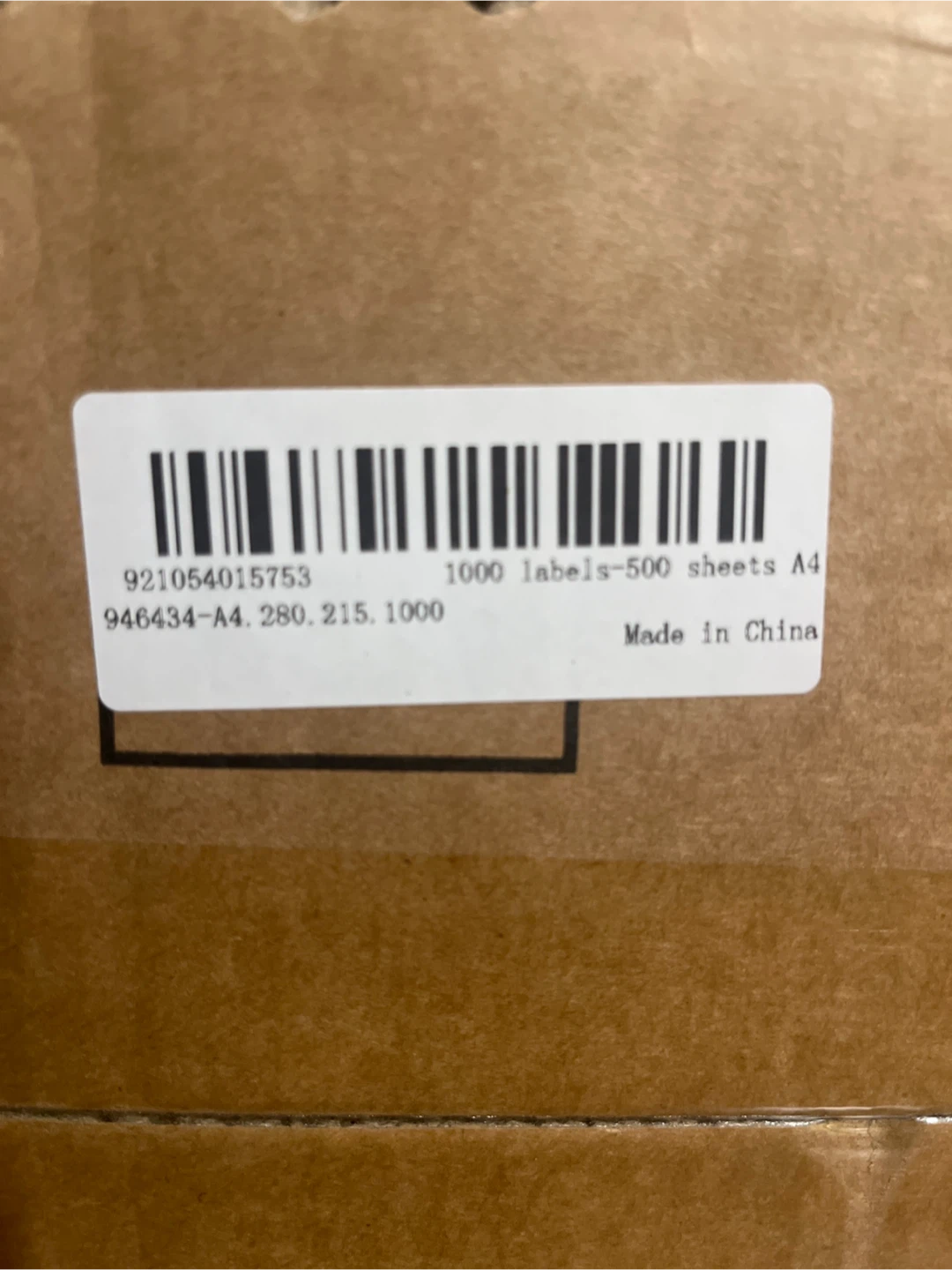 Half Sheet Shipping Labels - 8.5" x 5.5" - 1000 Labels - photo 2