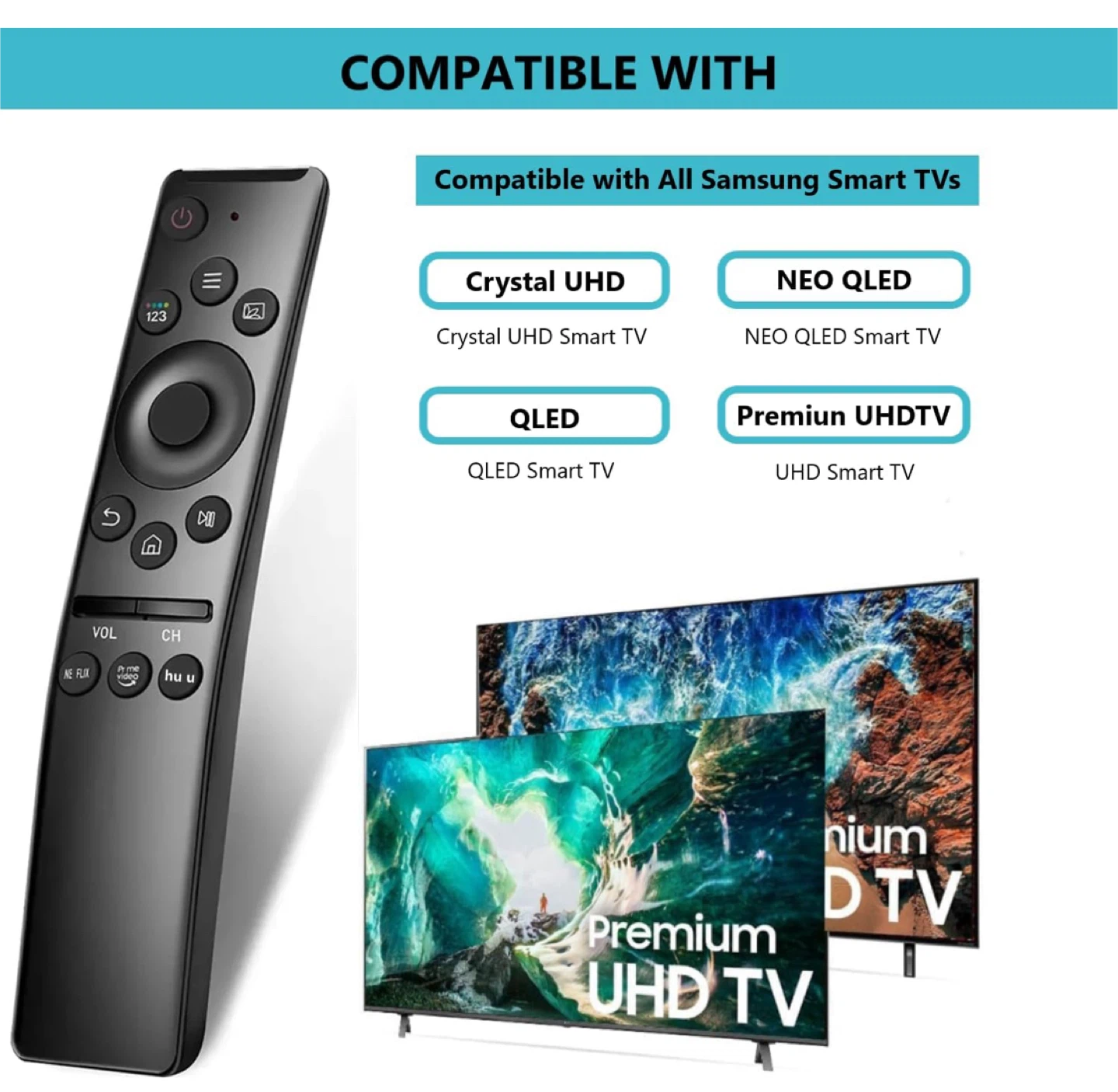 NEW - Universal Remote Control for Samsung Smart TVs