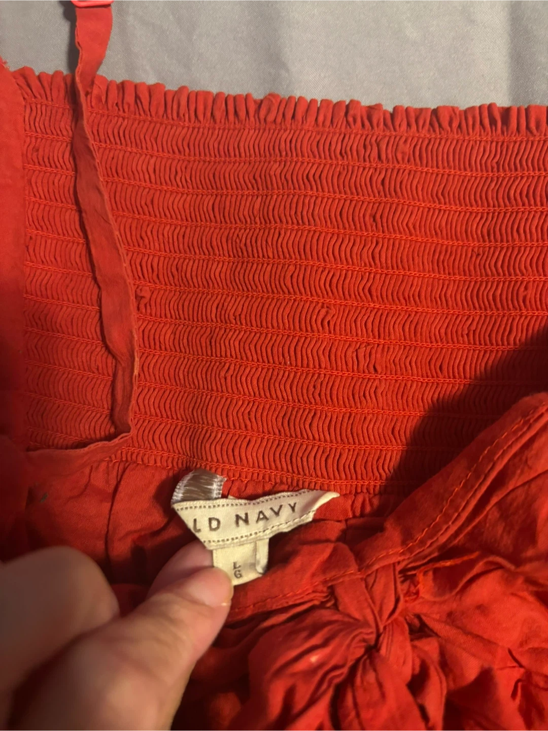 Old Navy Red Smocked Cami Top - photo 2