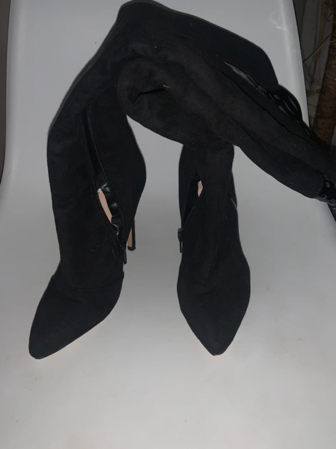 Black knee high heels - photo 3