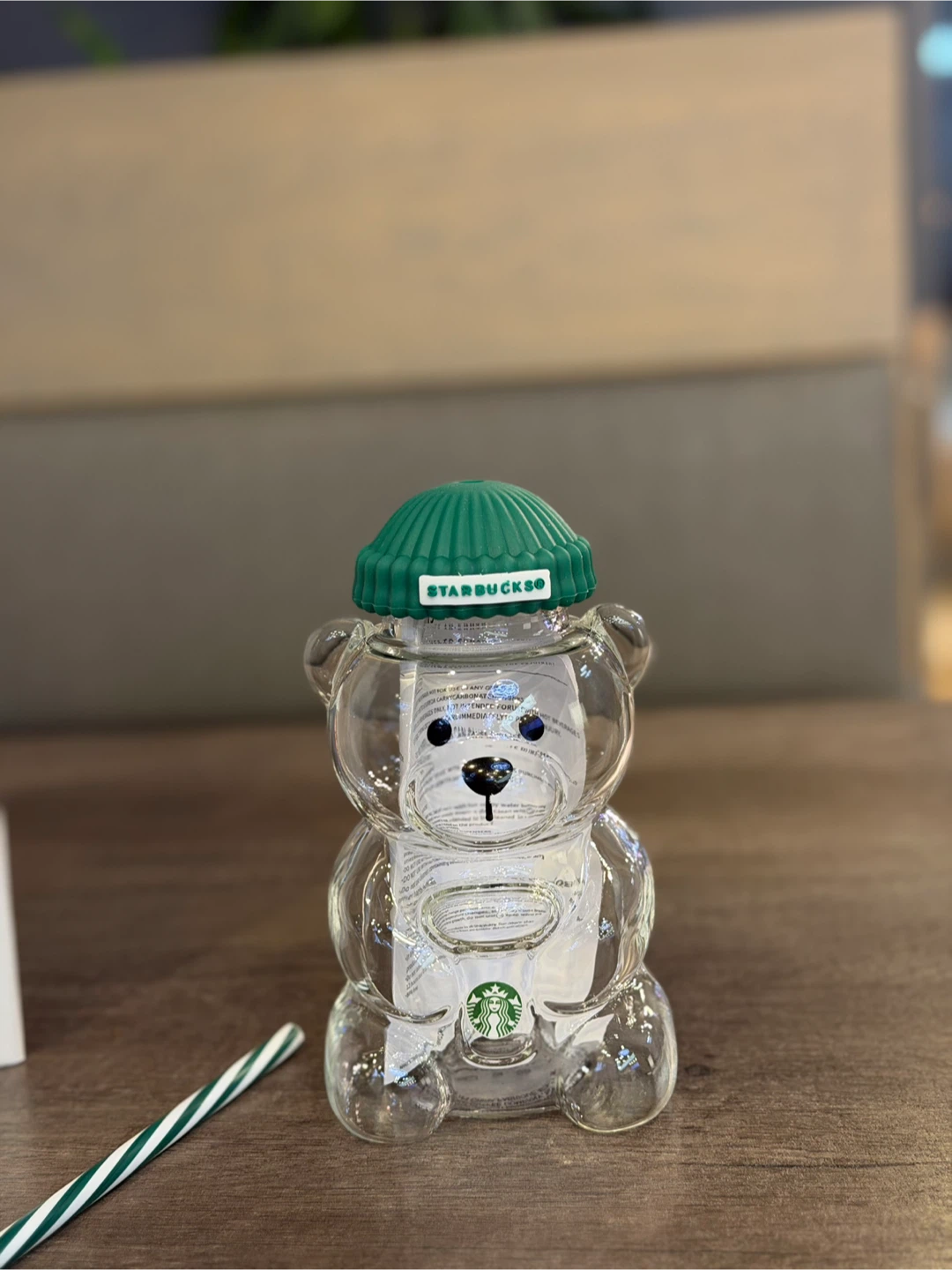 Starbucks Bear Glass Tumbler 20 oz
