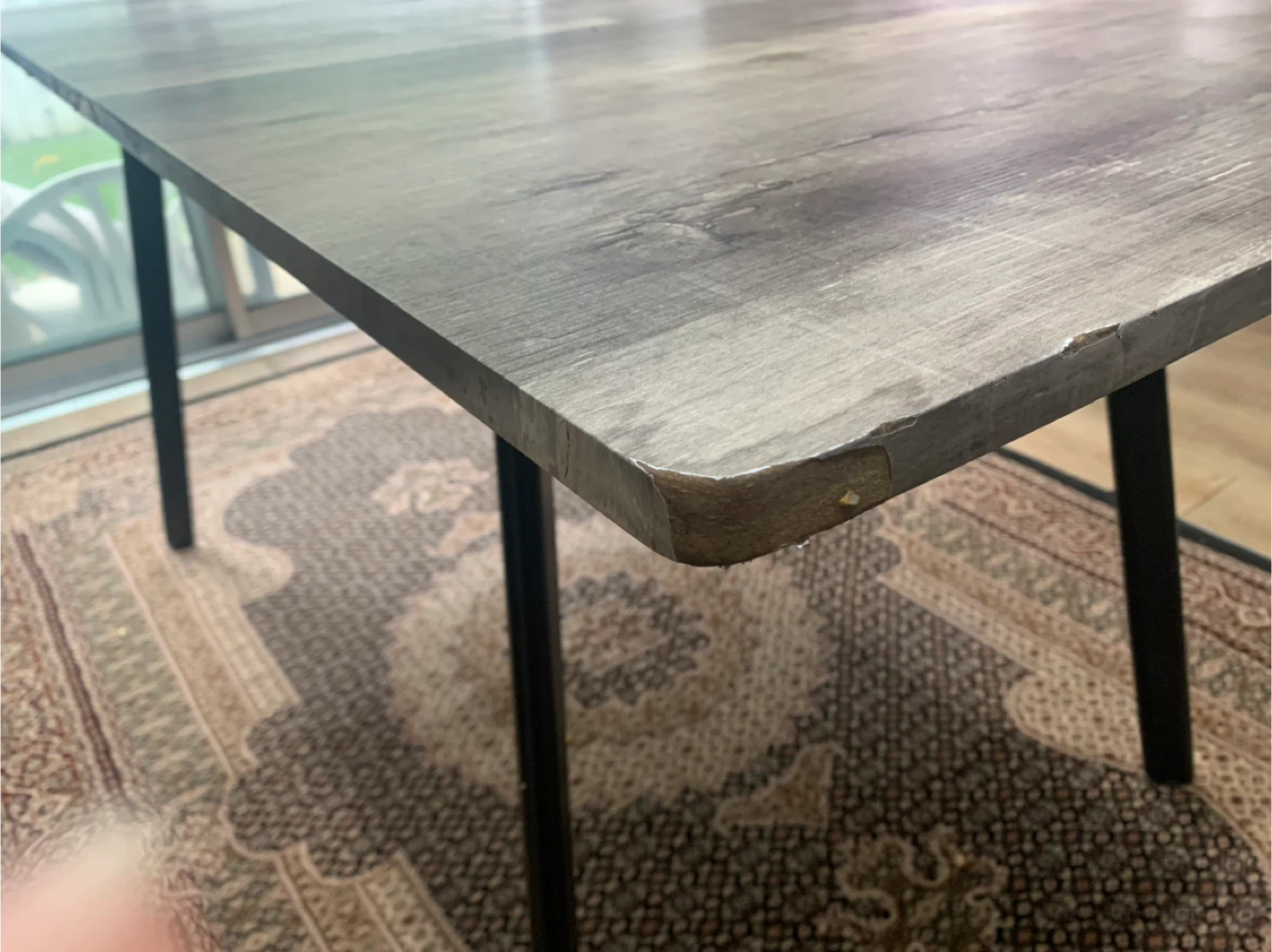 Rustic Wood Look Dining Table - photo 3