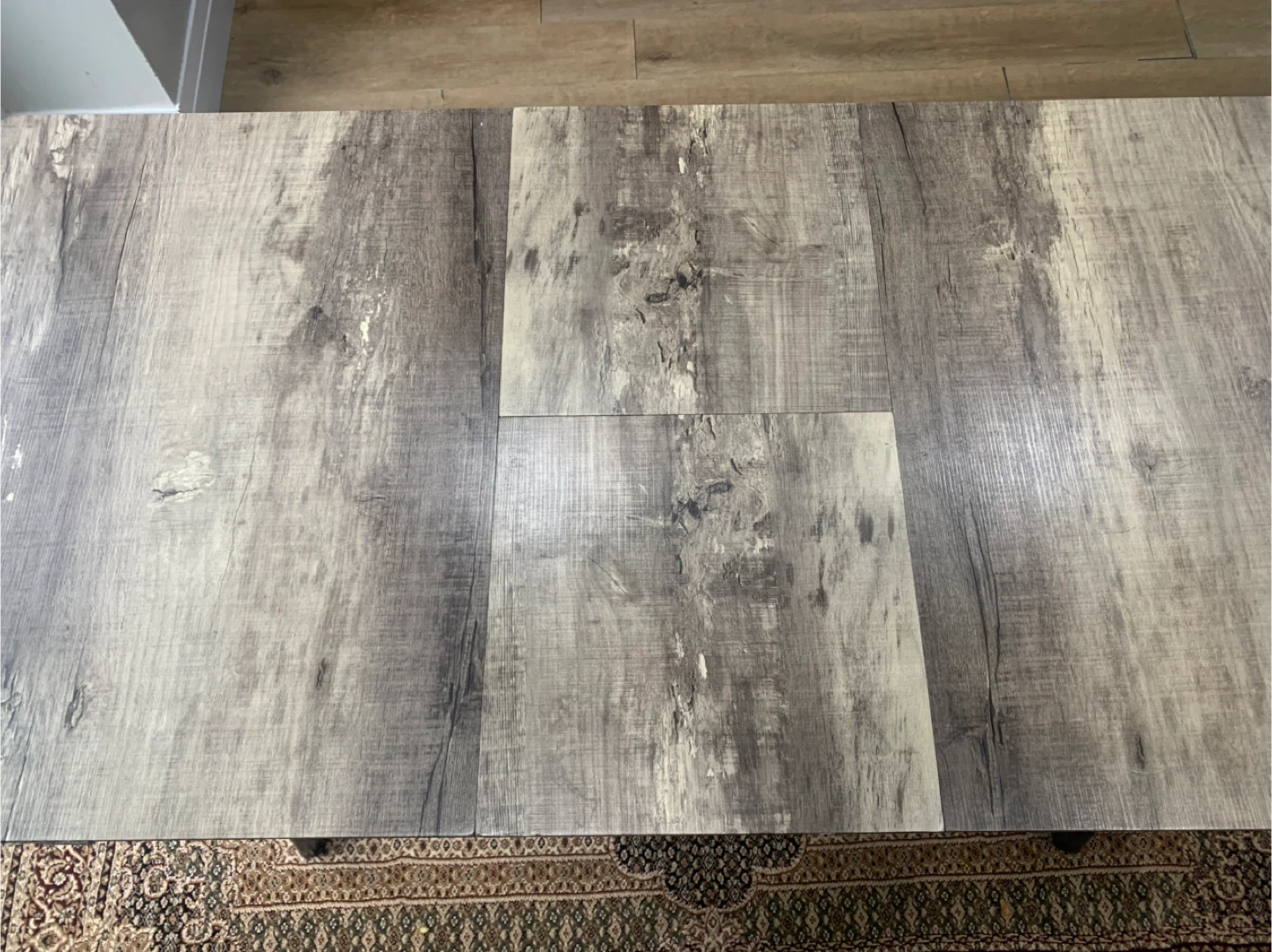 Rustic Wood Look Dining Table - photo 4