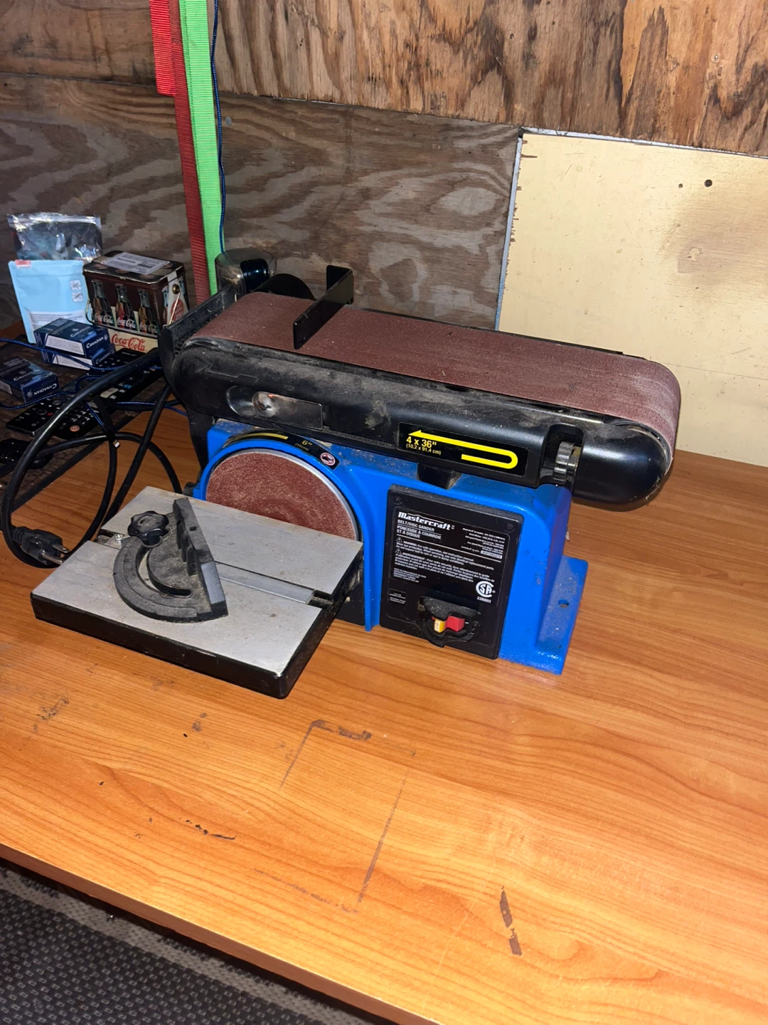 Mastercraft 4 x 36 in Belt and Disc Sander - photo 2
