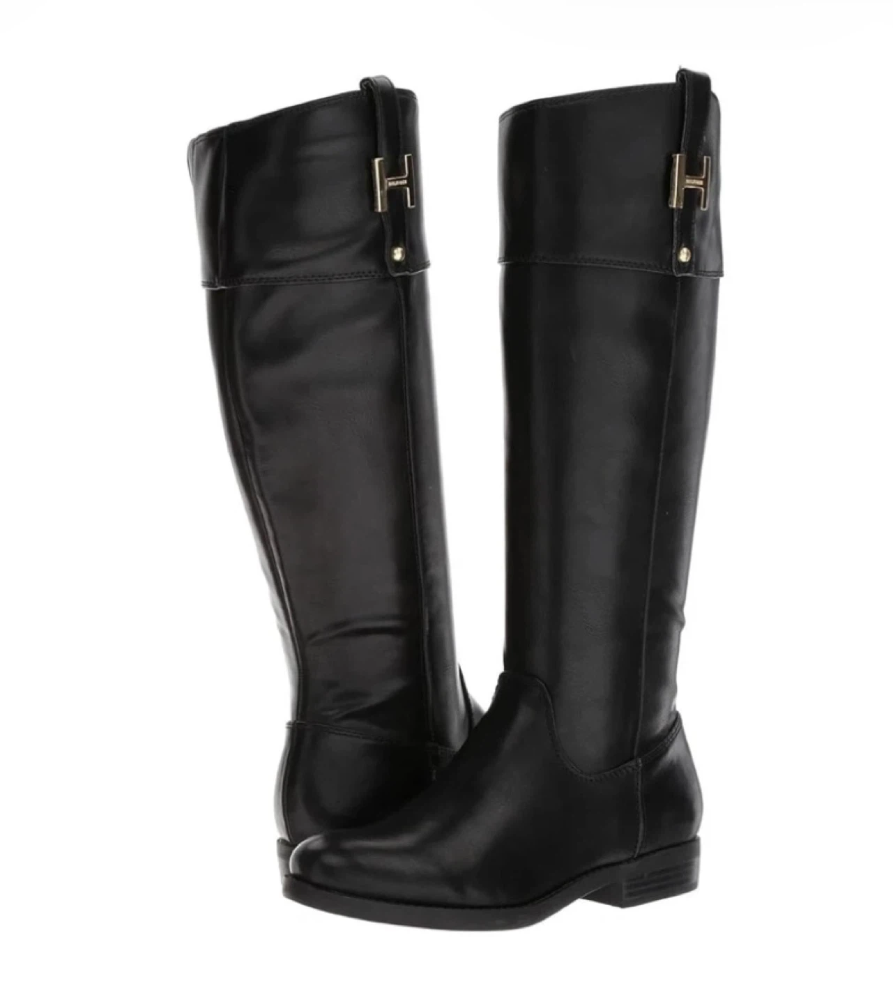 Tommy Hilfiger Women's SHYENNE3 Riding Boots Black Size 10M