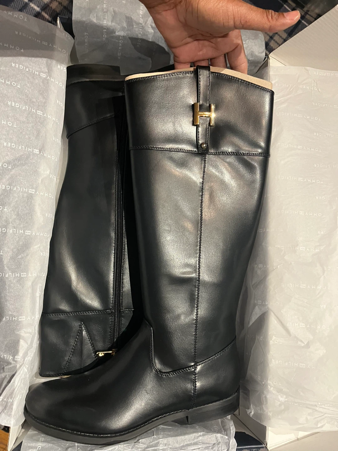 Tommy Hilfiger Women's SHYENNE3 Riding Boots Black Size 10M - photo 3