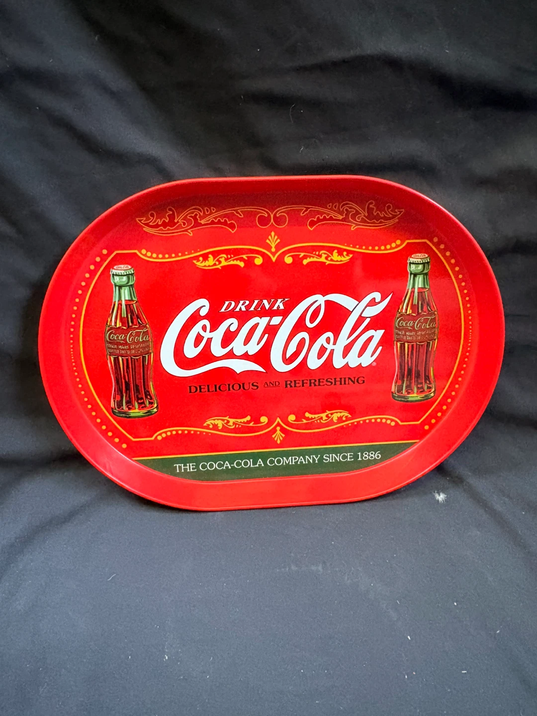 Vintage Coca-Cola Metal Serving Tray