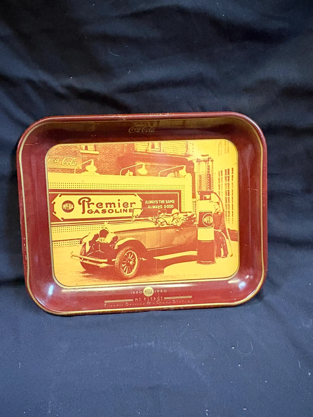 Coca-Cola Premier Gasoline Advertising Tray