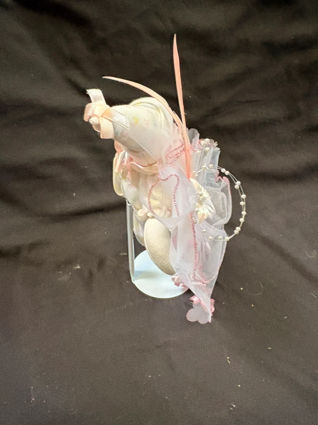 Vintage Clown Doll with Tulle and Pearls - photo 3