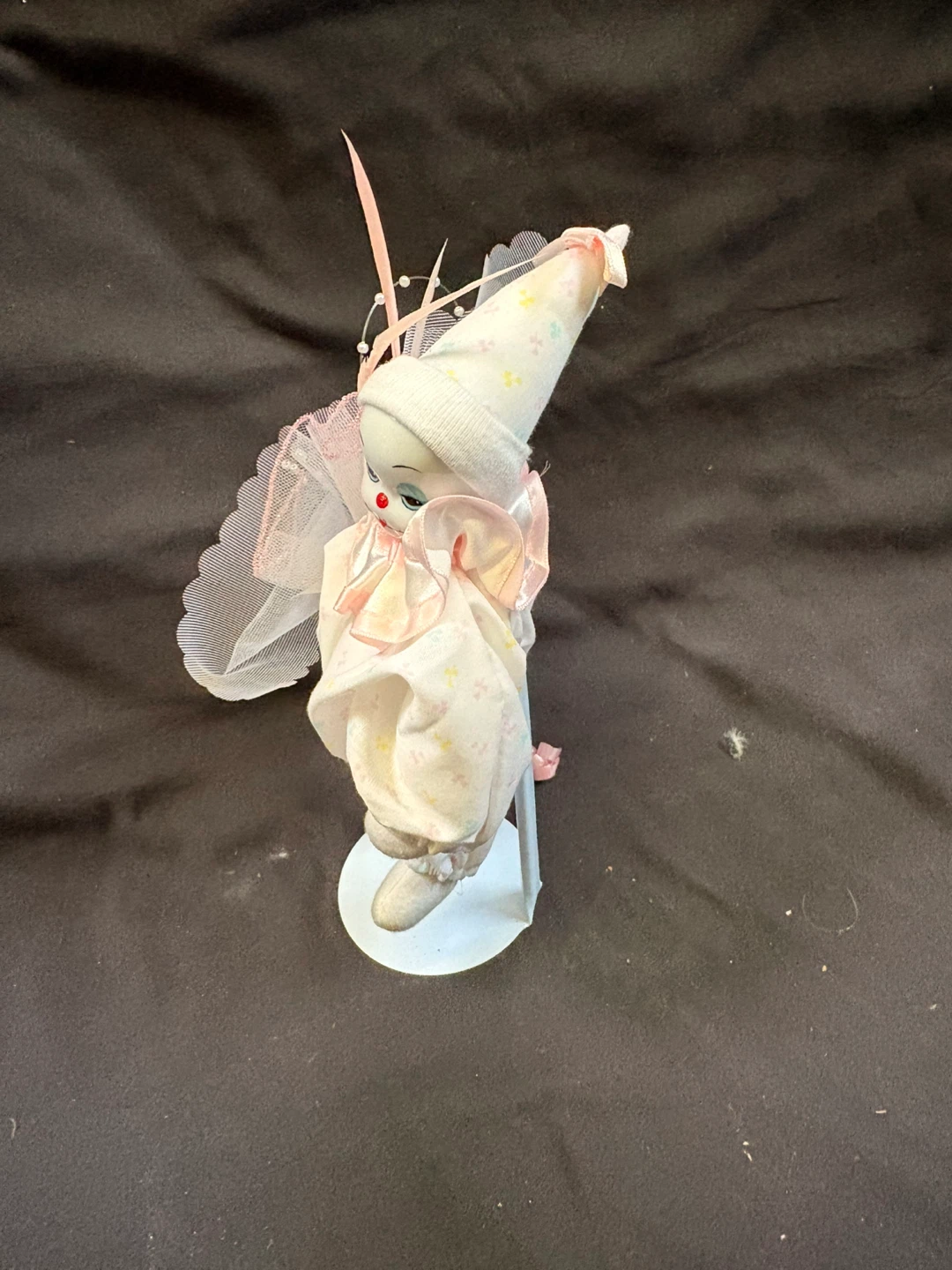 Vintage Clown Doll with Tulle and Pearls - photo 5