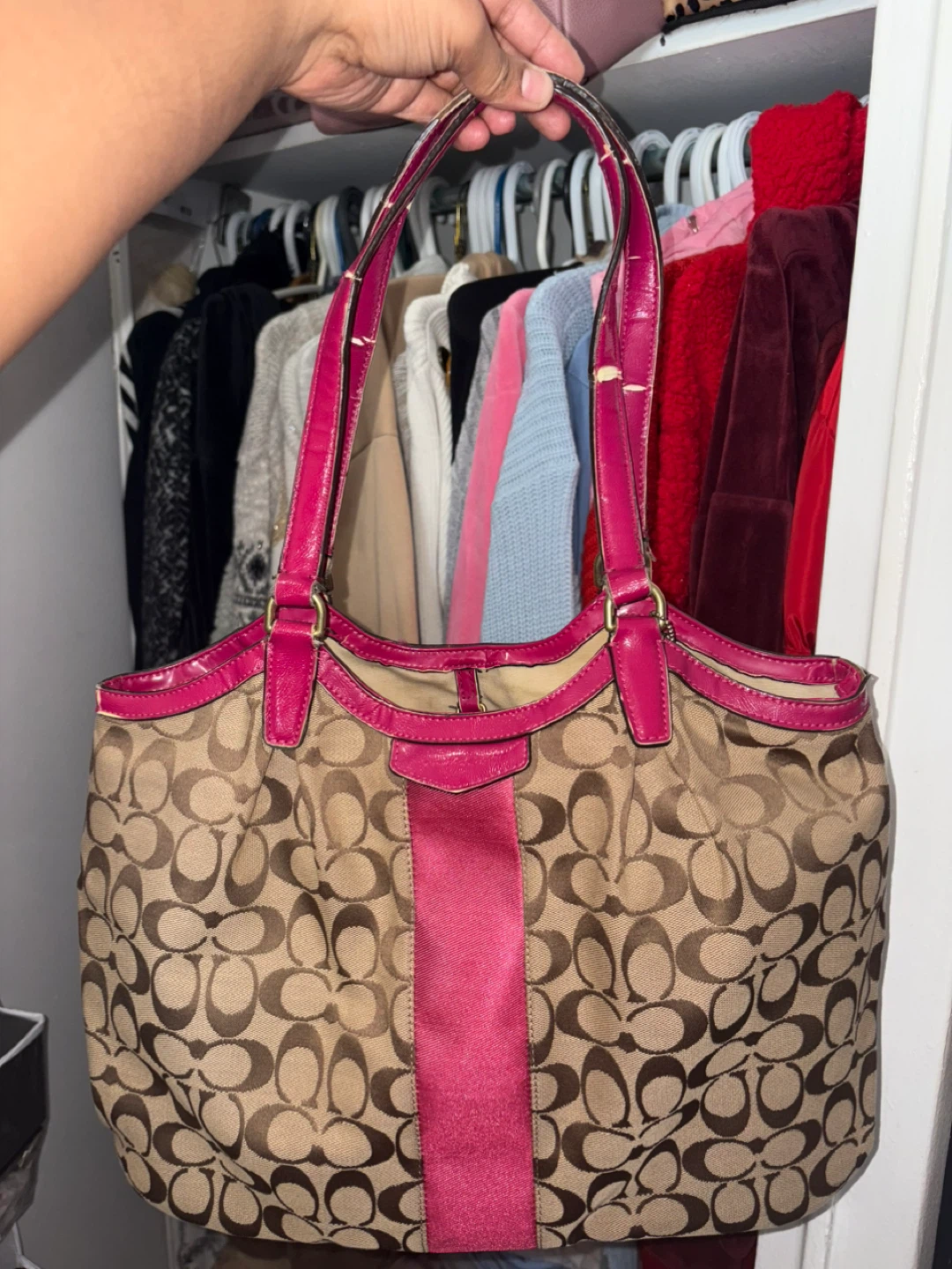 Coach Monogram Tote Bag