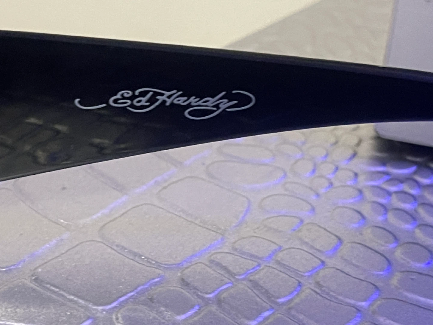 Ed Hardy Black Sunglasses with Dragon Design - photo 4