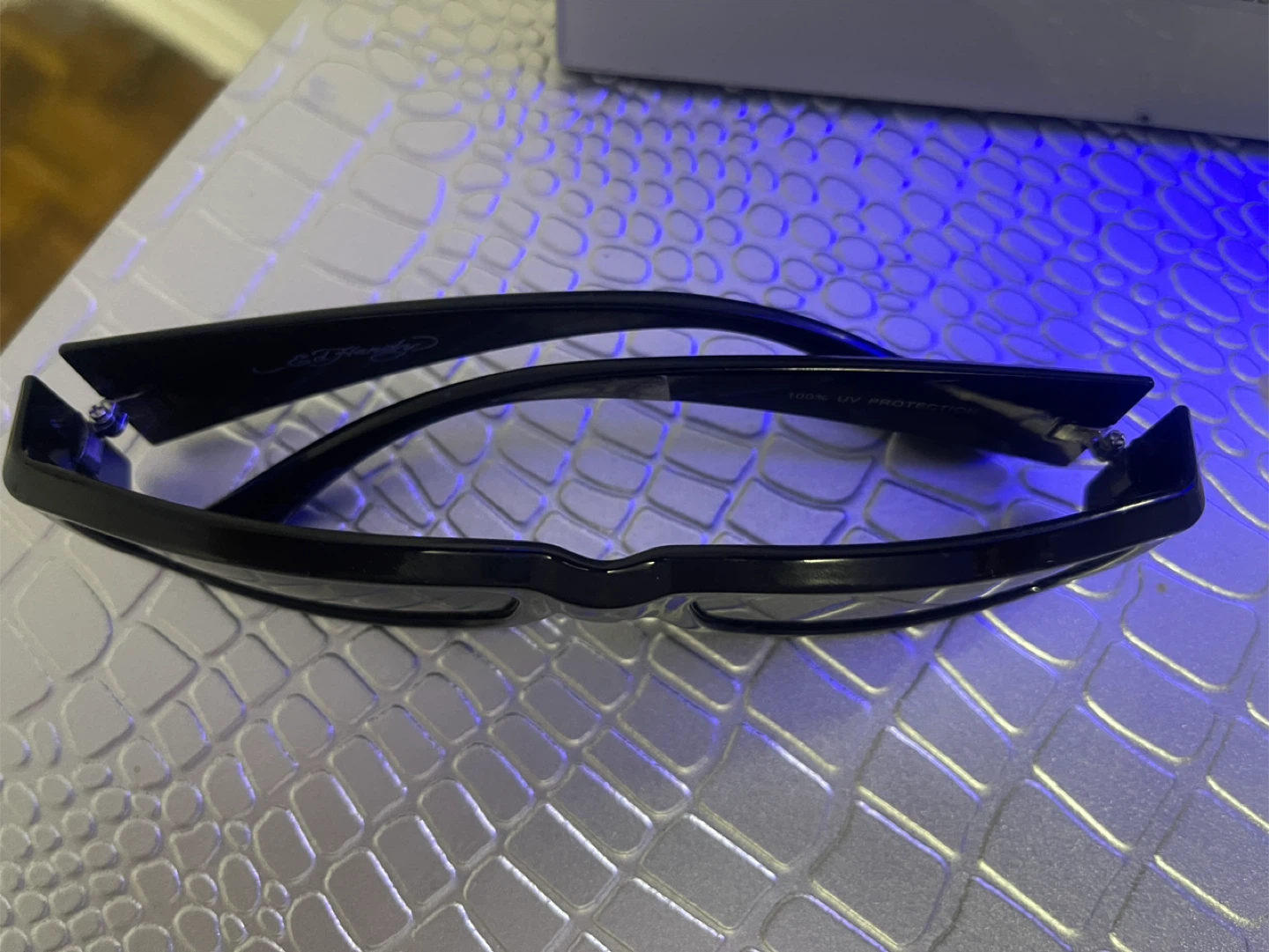 Ed Hardy Black Sunglasses with Dragon Design - photo 2