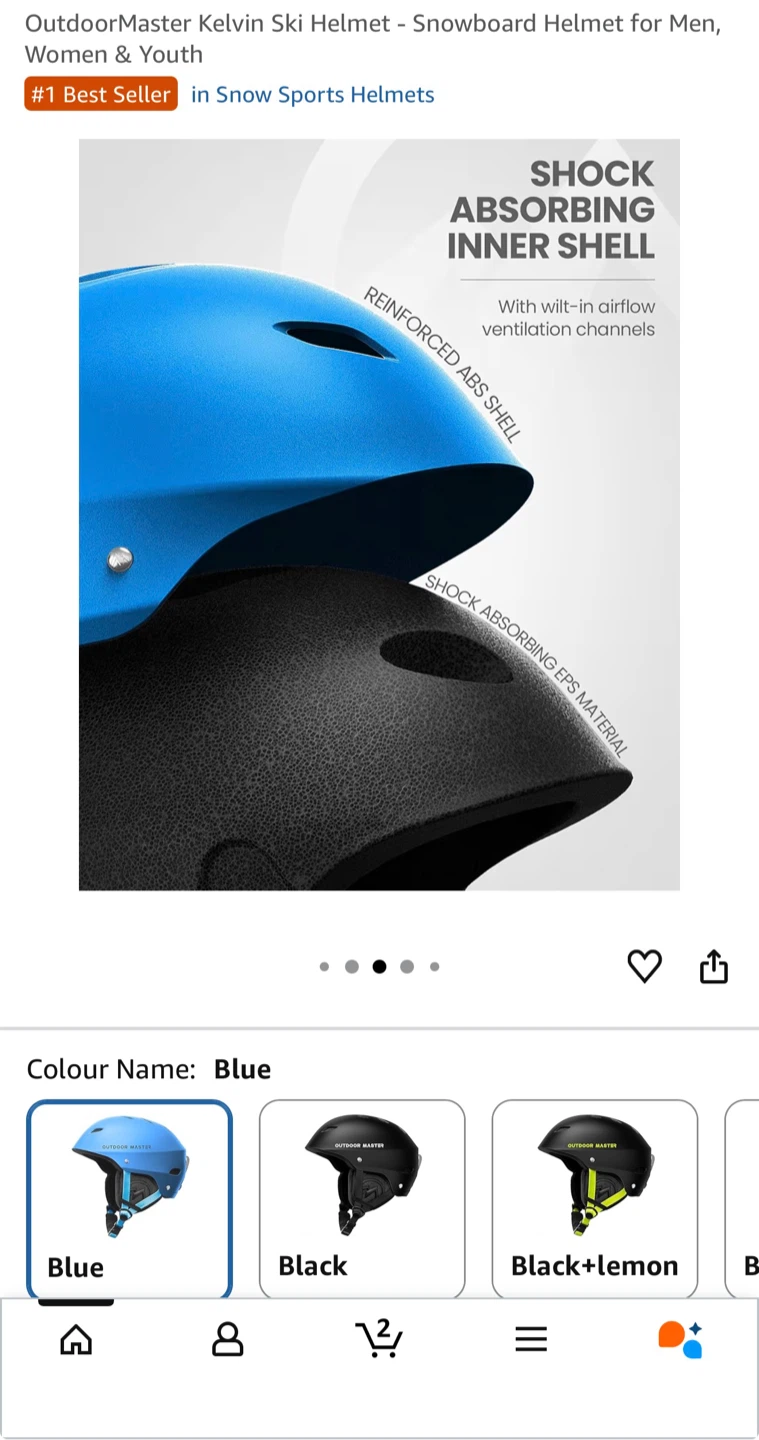 Kelvin Ski Helmet -Snowboard Helmet for Men, Women - photo 4