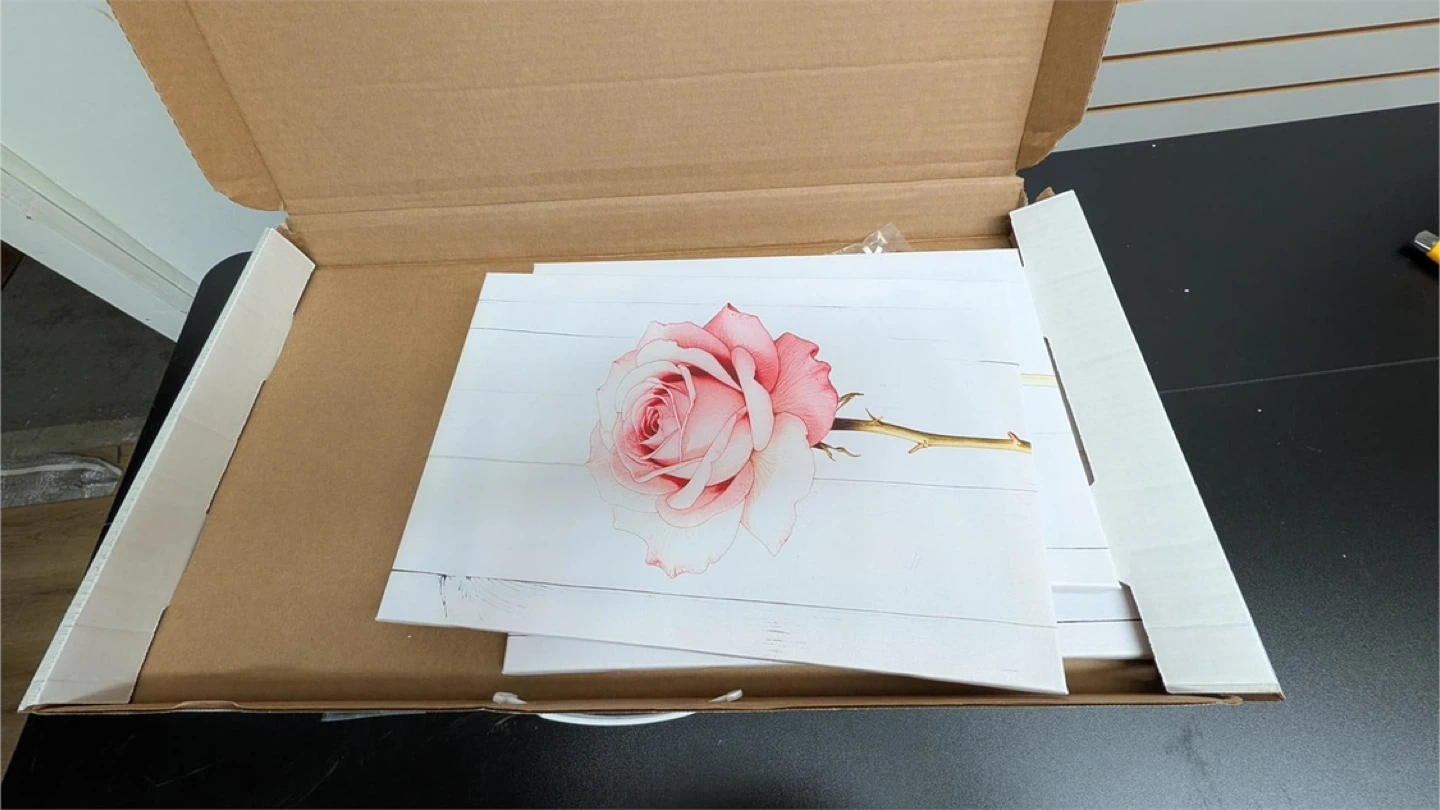 Set of 3 Floral Canvas Wall Art - photo 3
