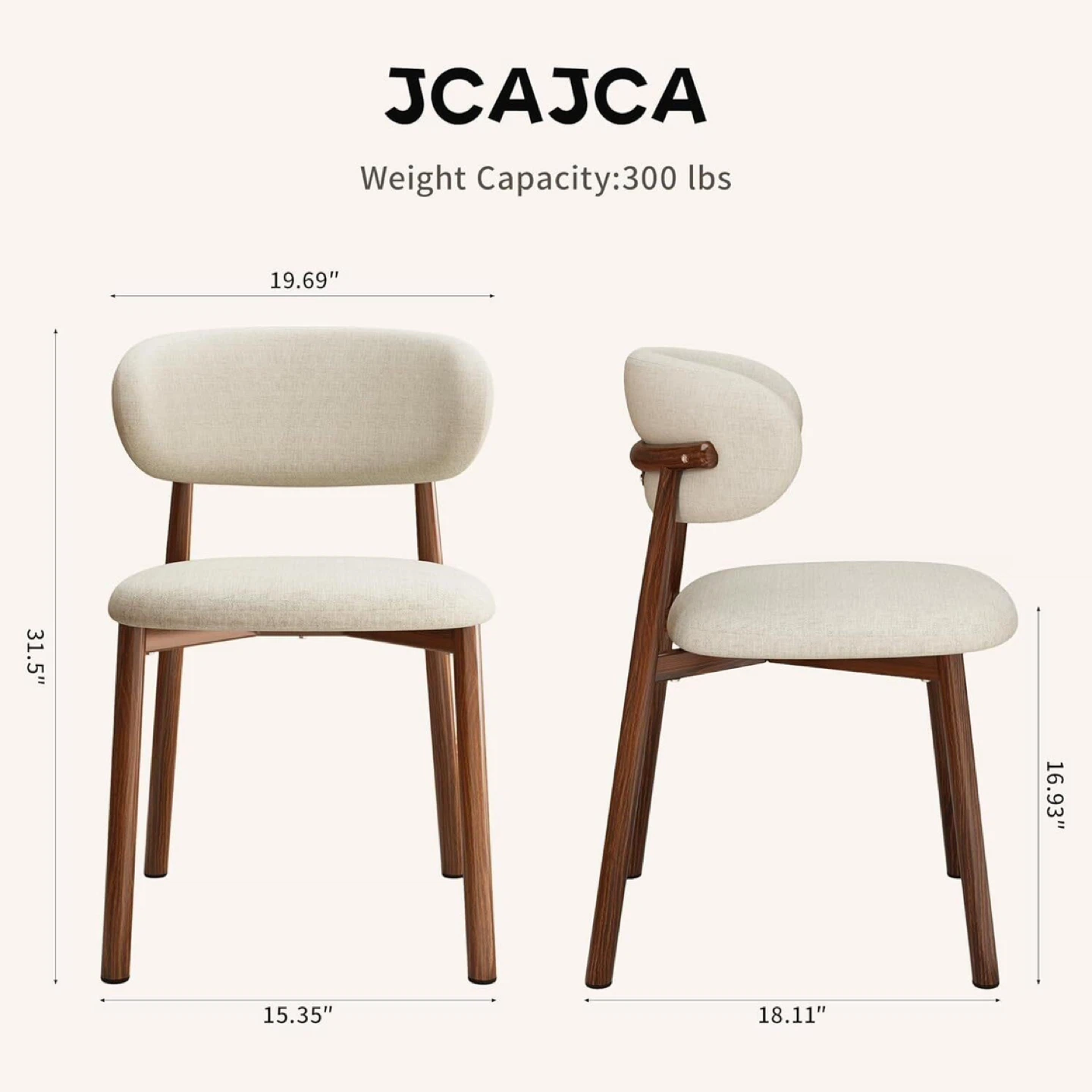 JCAJCA Upholstered Dining Chairs Set of 2 - photo 2