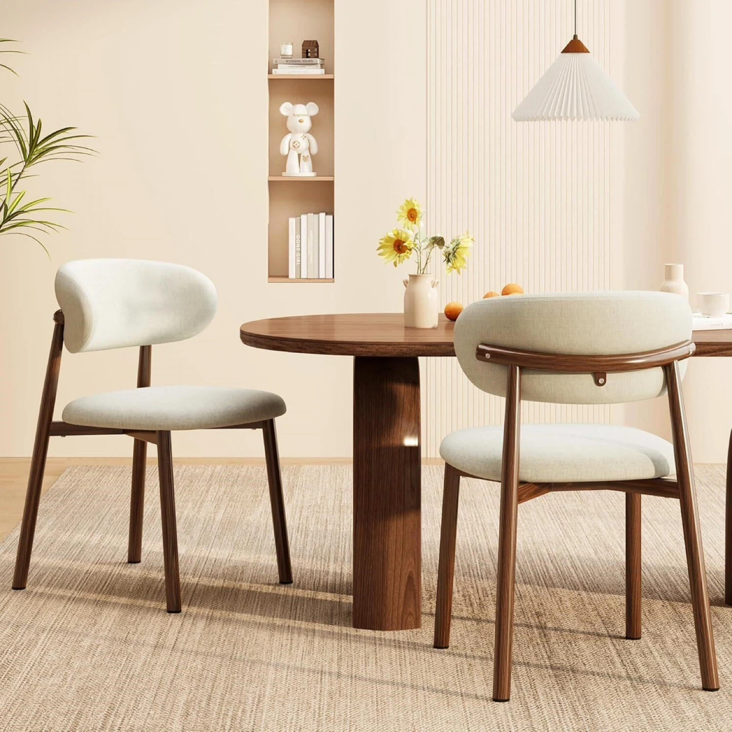 JCAJCA Upholstered Dining Chairs Set of 2