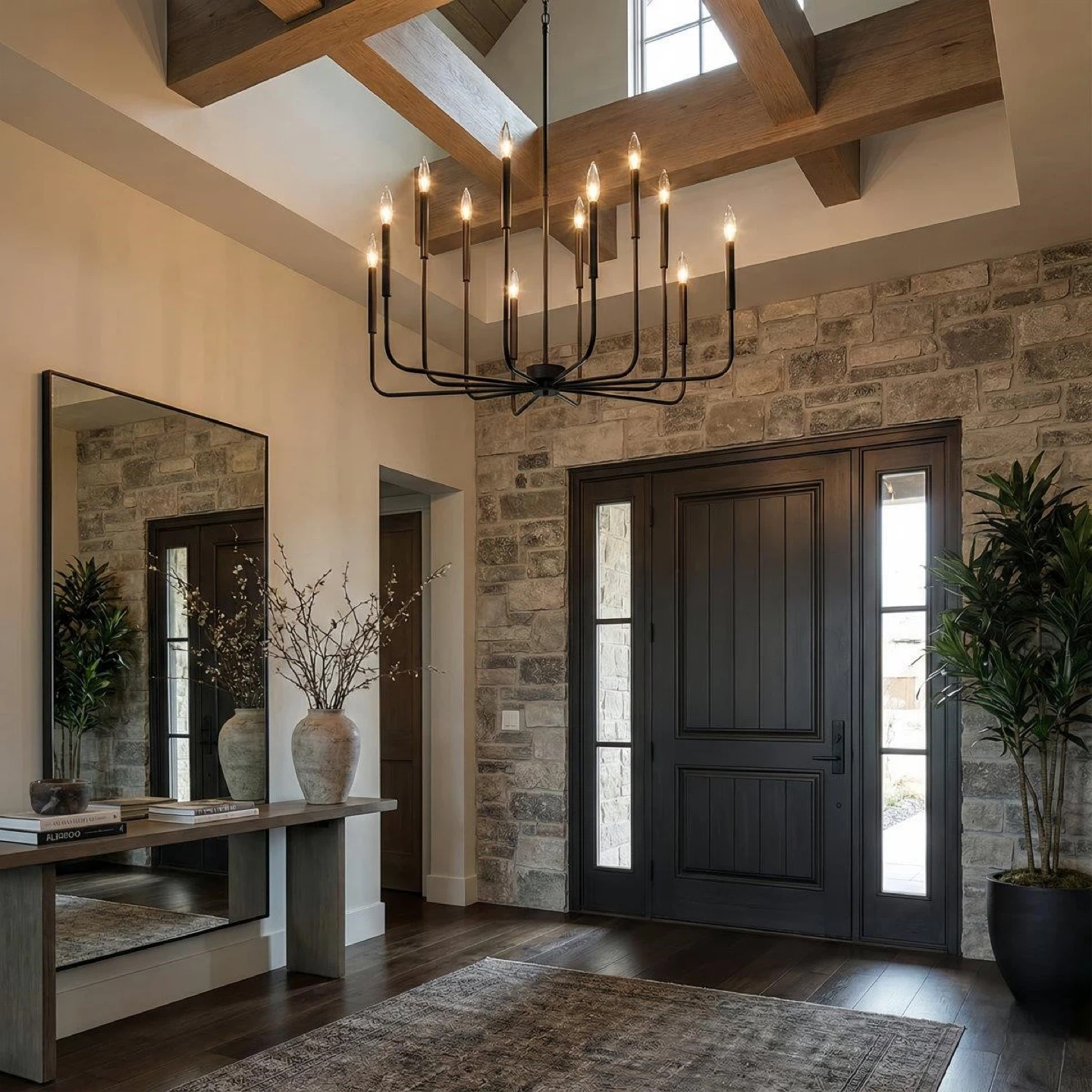 Black 12-Light Chandelier - photo 3