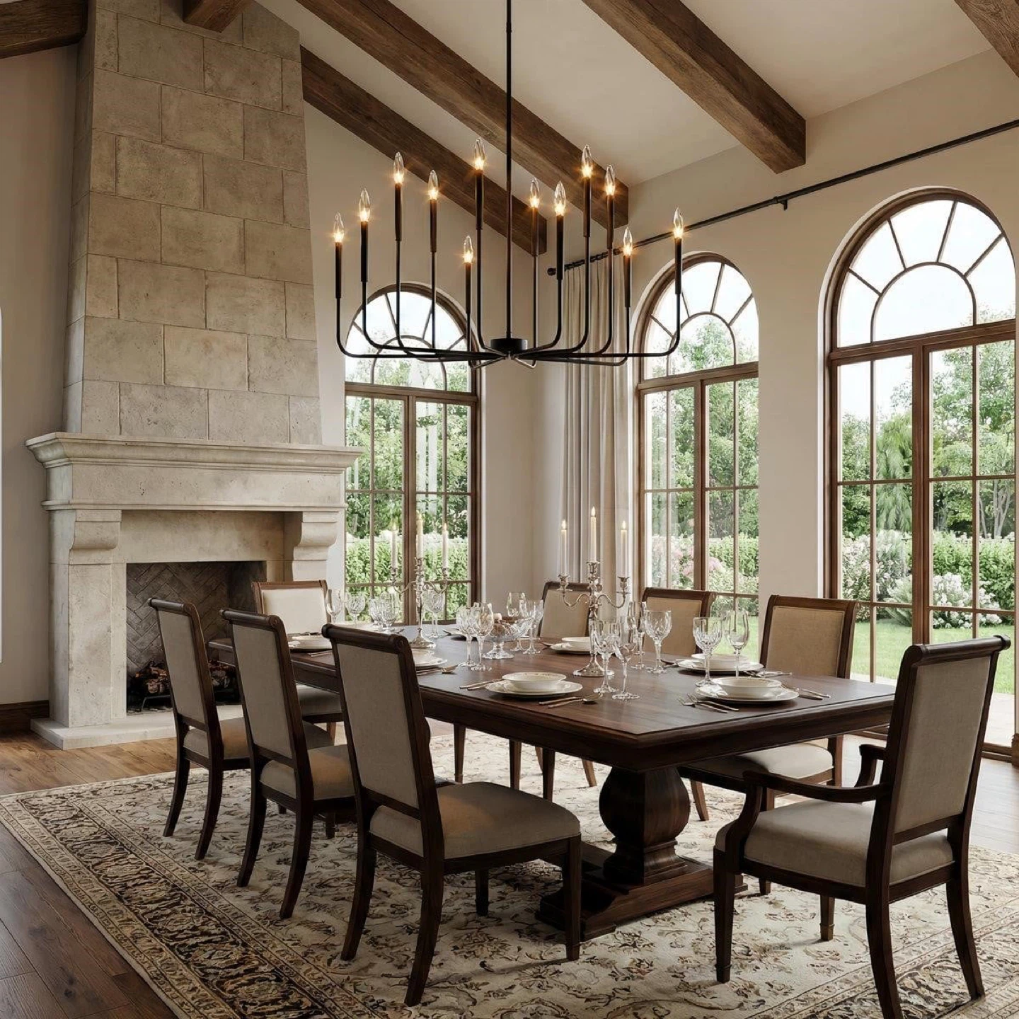 Black 12-Light Chandelier - photo 2