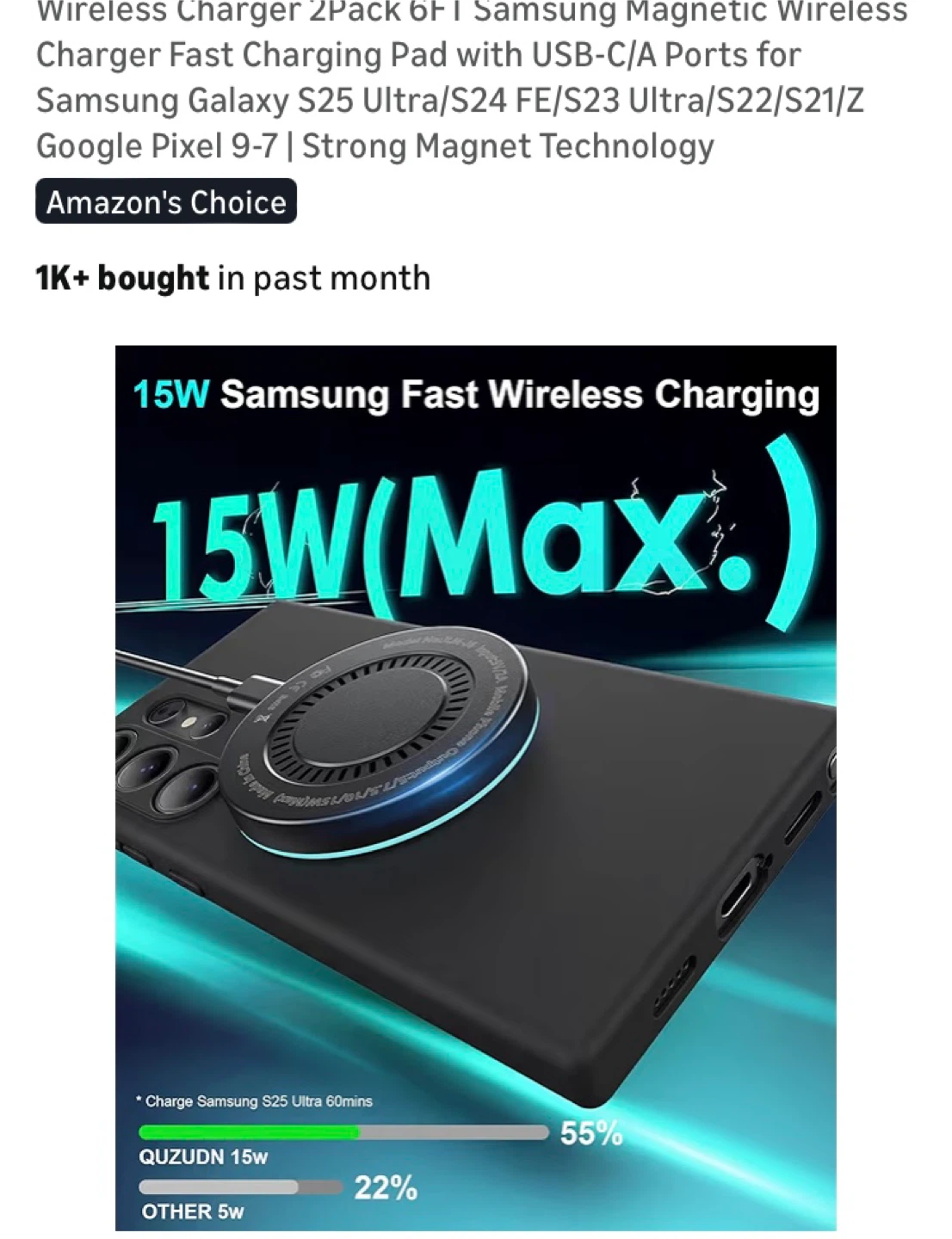 Samsung Magnetic Wireless Charger 2-Pack - photo 3