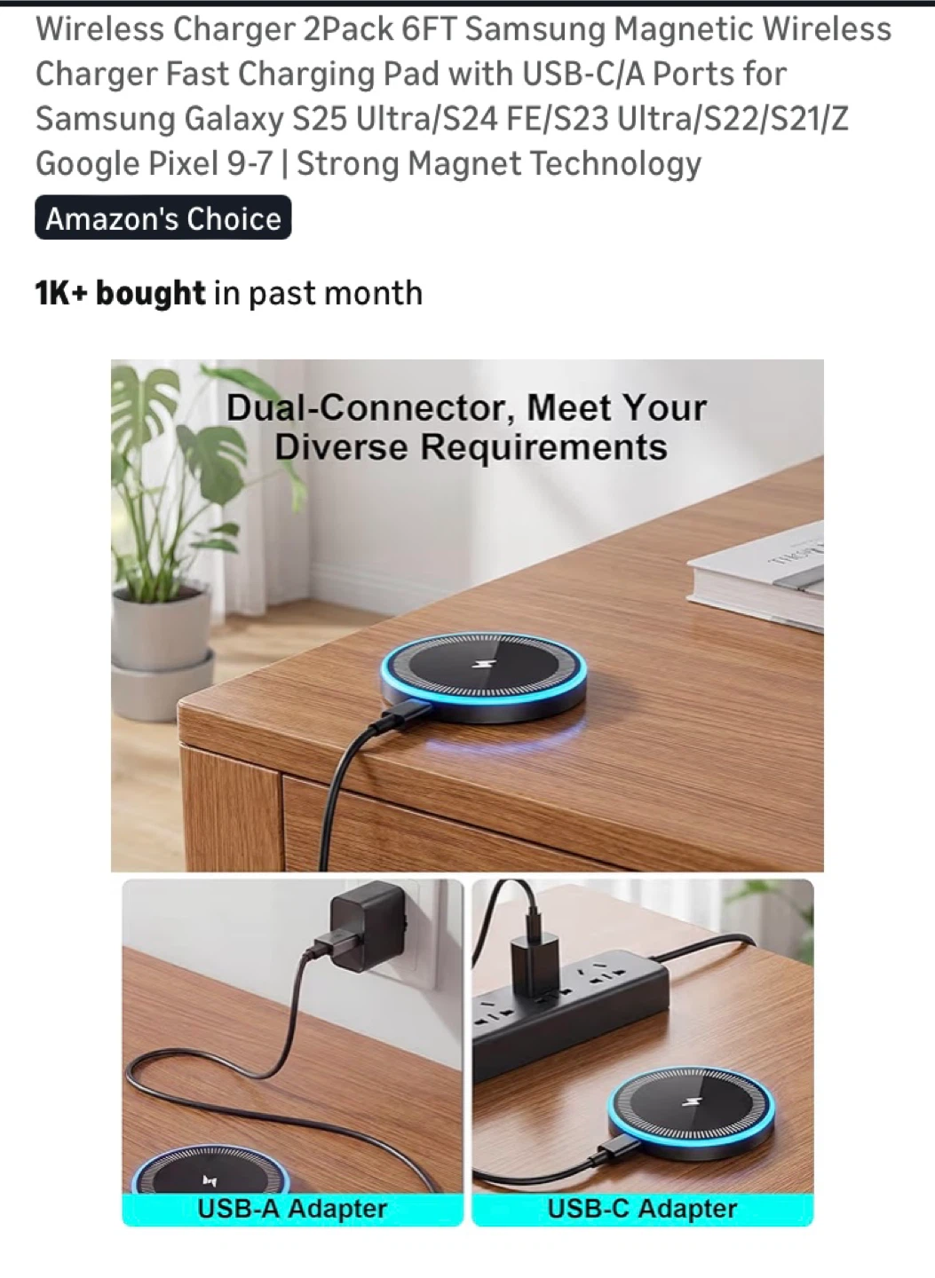 Samsung Magnetic Wireless Charger 2-Pack - photo 5