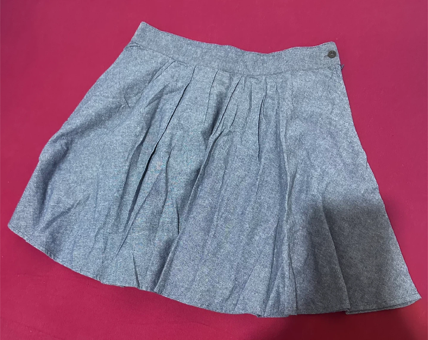 Love Fire Grey Pleated Skirt Size S