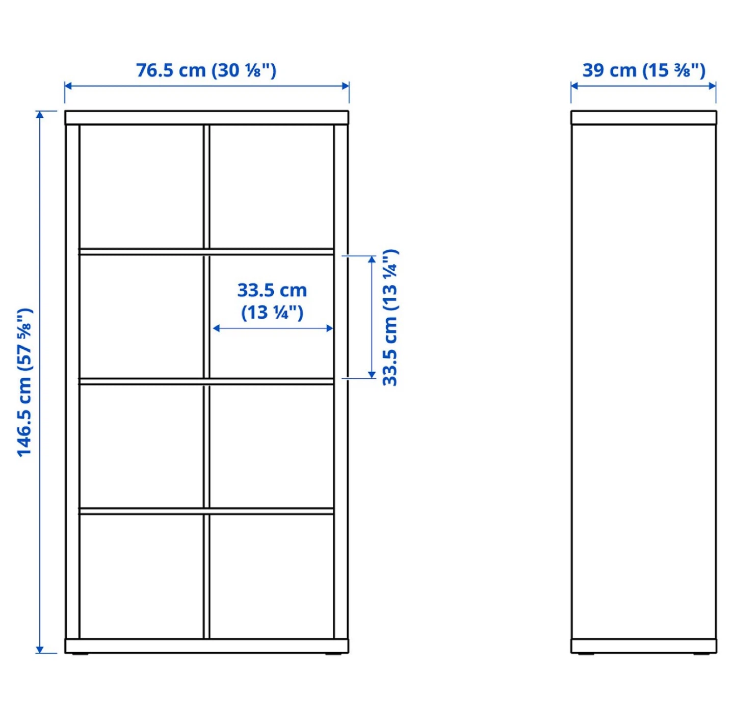 IKEA KALLAX 8-Cube White Shelving Unit - photo 3