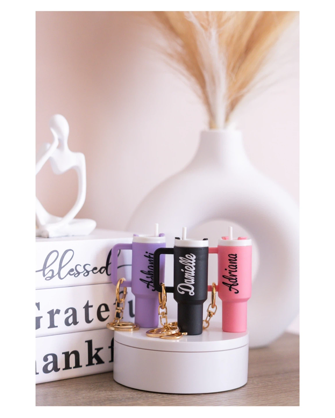 Personalised Mini Stanley Tumbler Keychain - photo 2