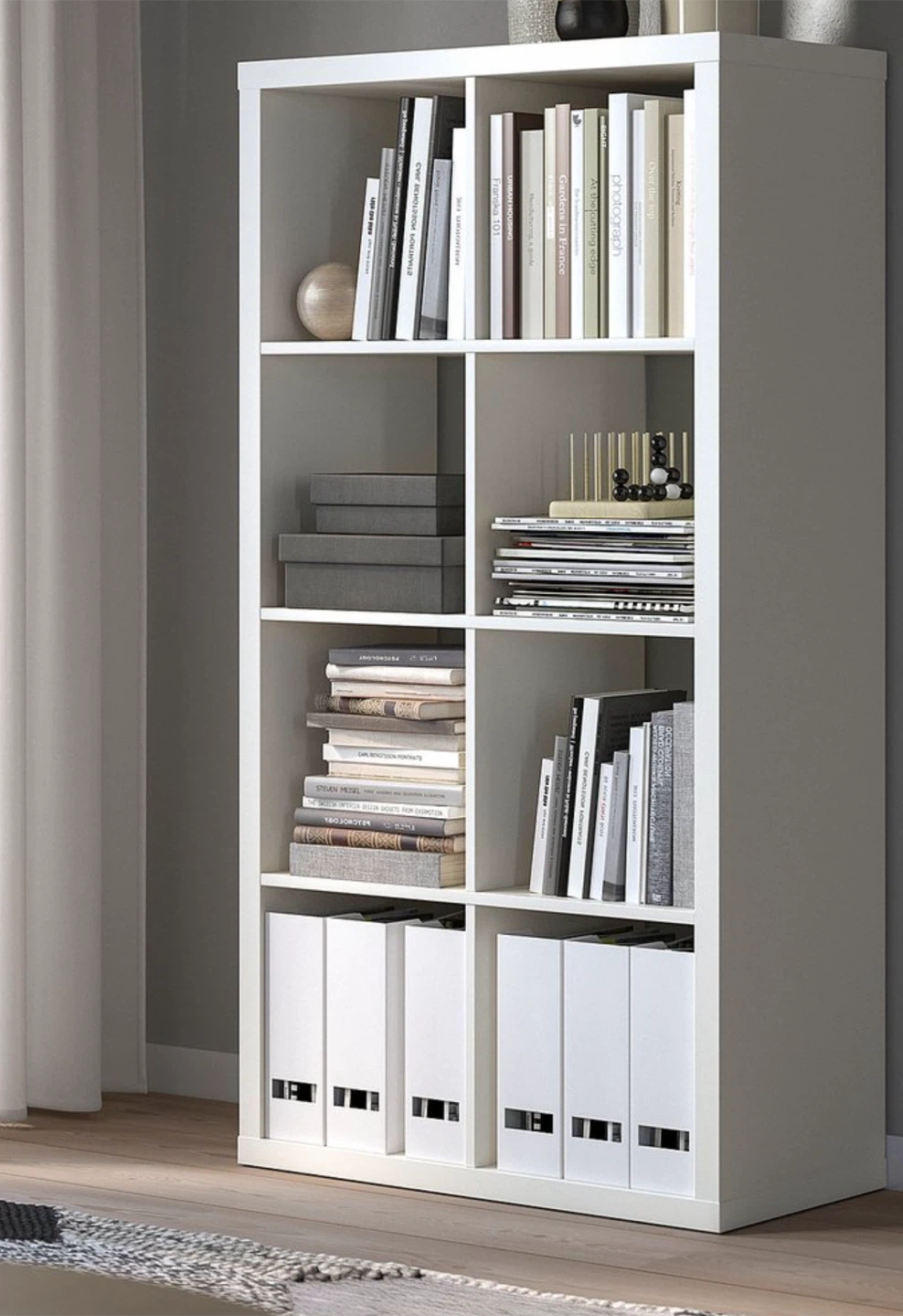 IKEA KALLAX 8-Cube White Shelving Unit - photo 4