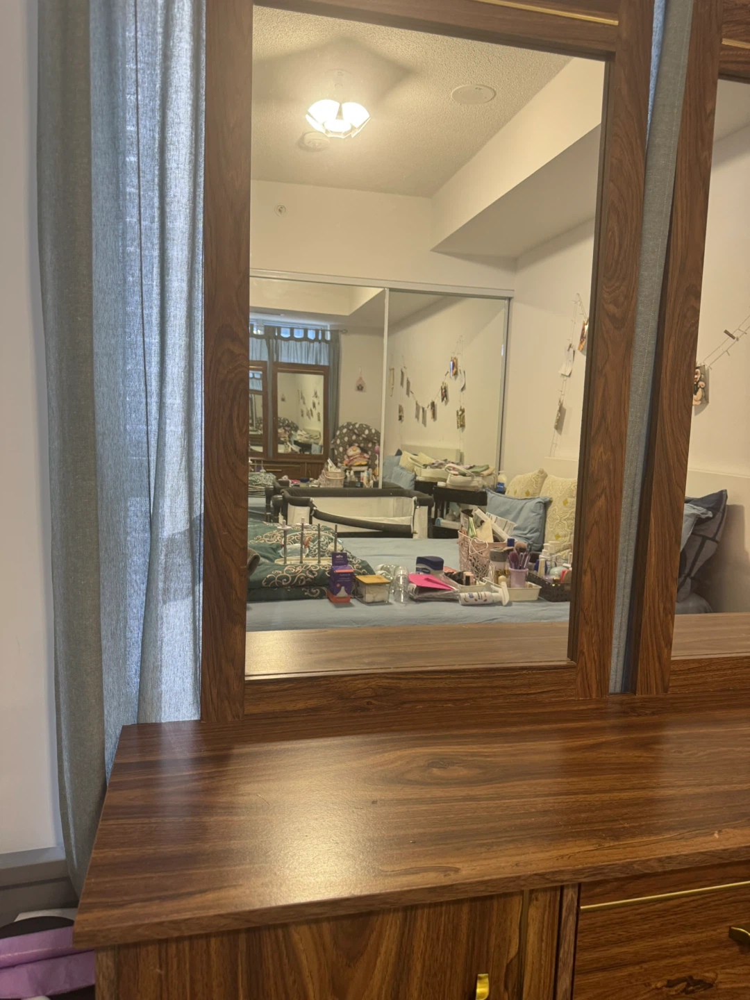 Wood Dresser with Mirror - photo 5