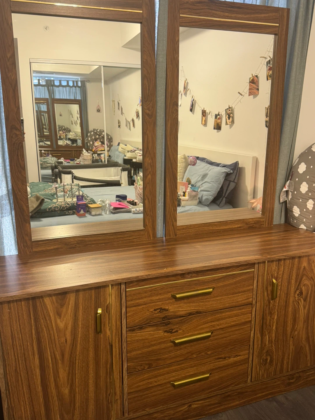 Wood Dresser with Mirror - photo 4
