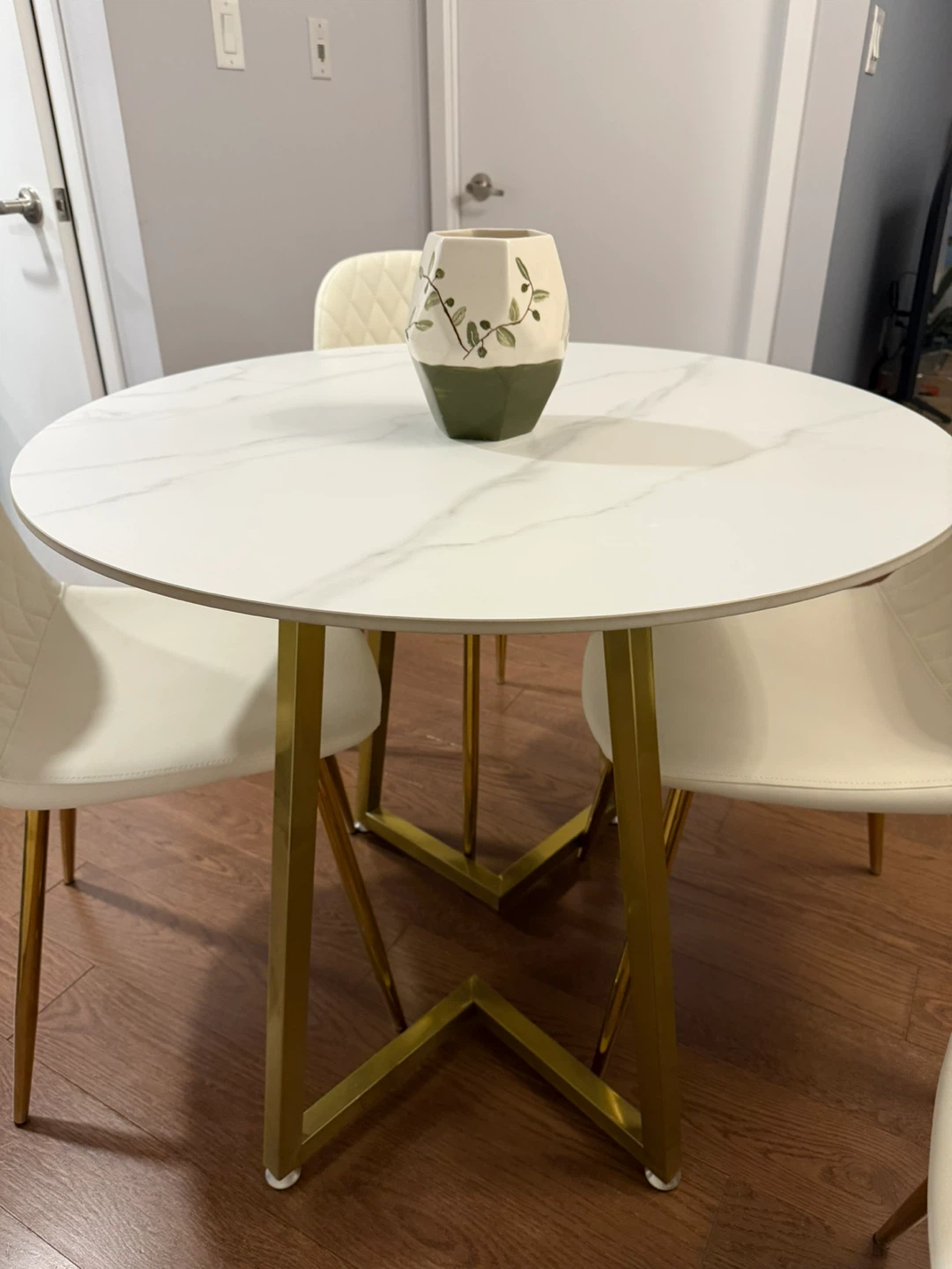 Marble Look Dining Table