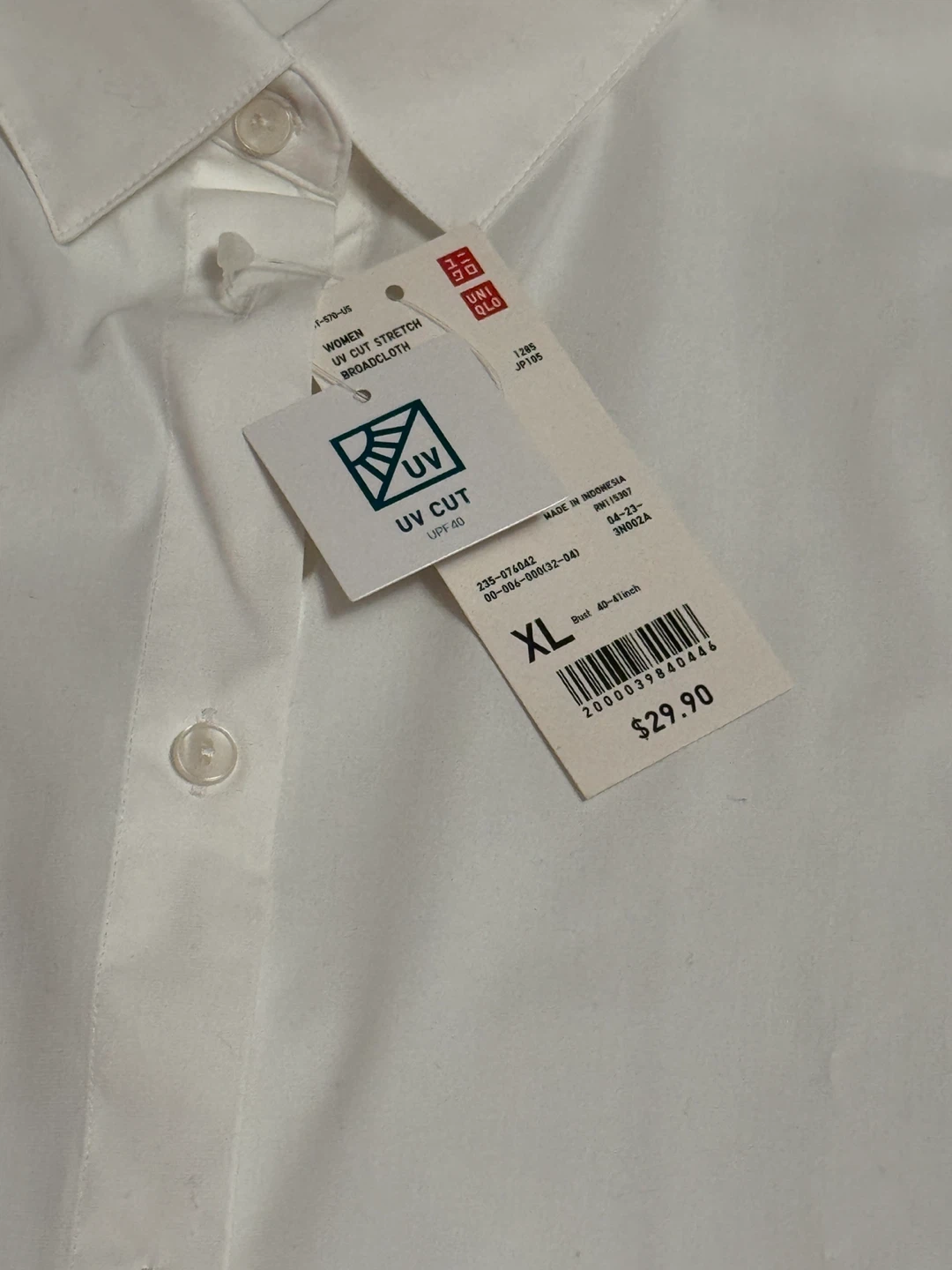 UNIQLO Women's UV Cut 3/4 sleeves shirt - photo 2