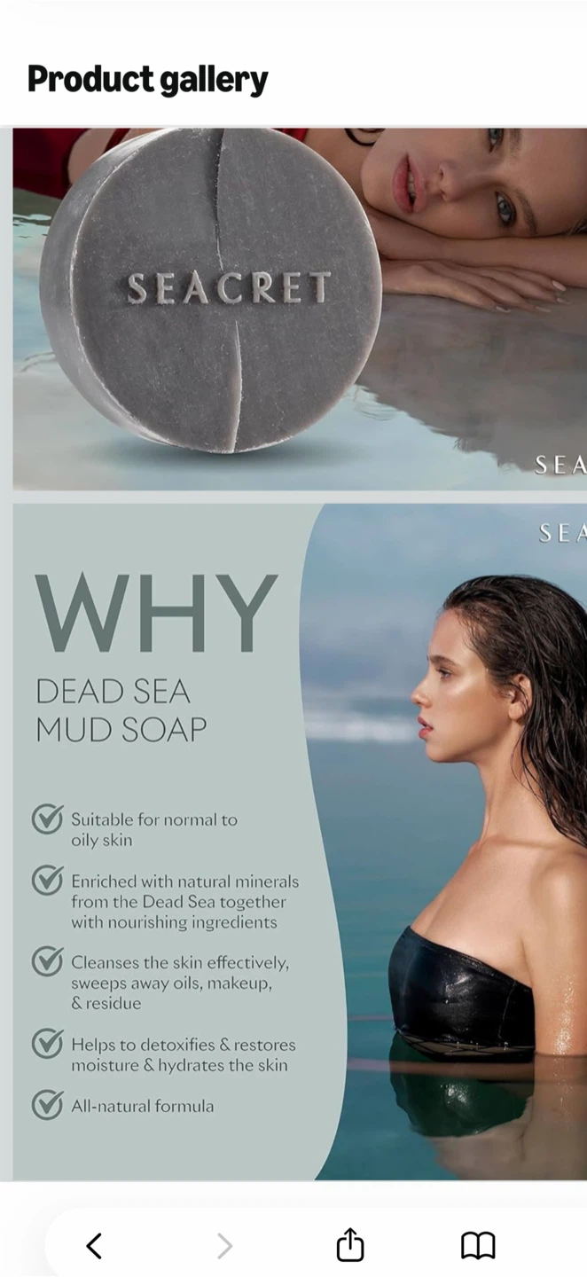 Seacret Dead Sea Mud Soap Bar - photo 3