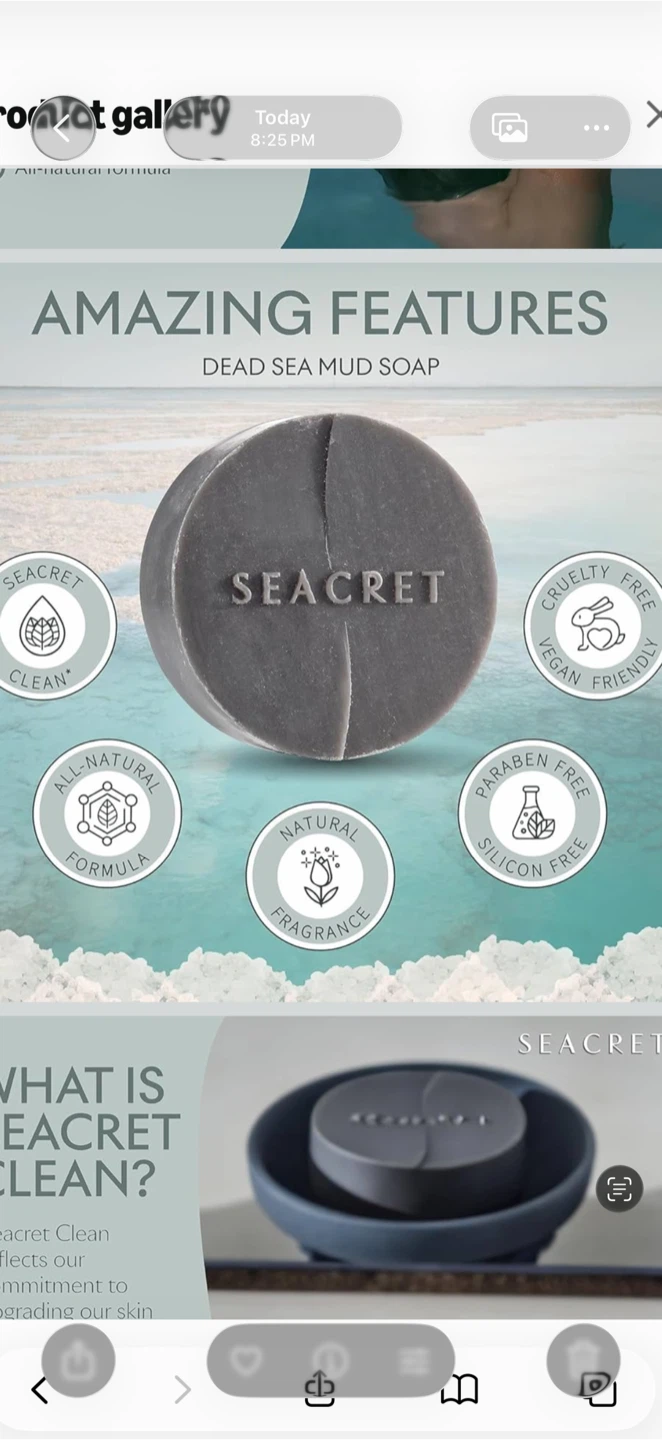 Seacret Dead Sea Mud Soap Bar - photo 2