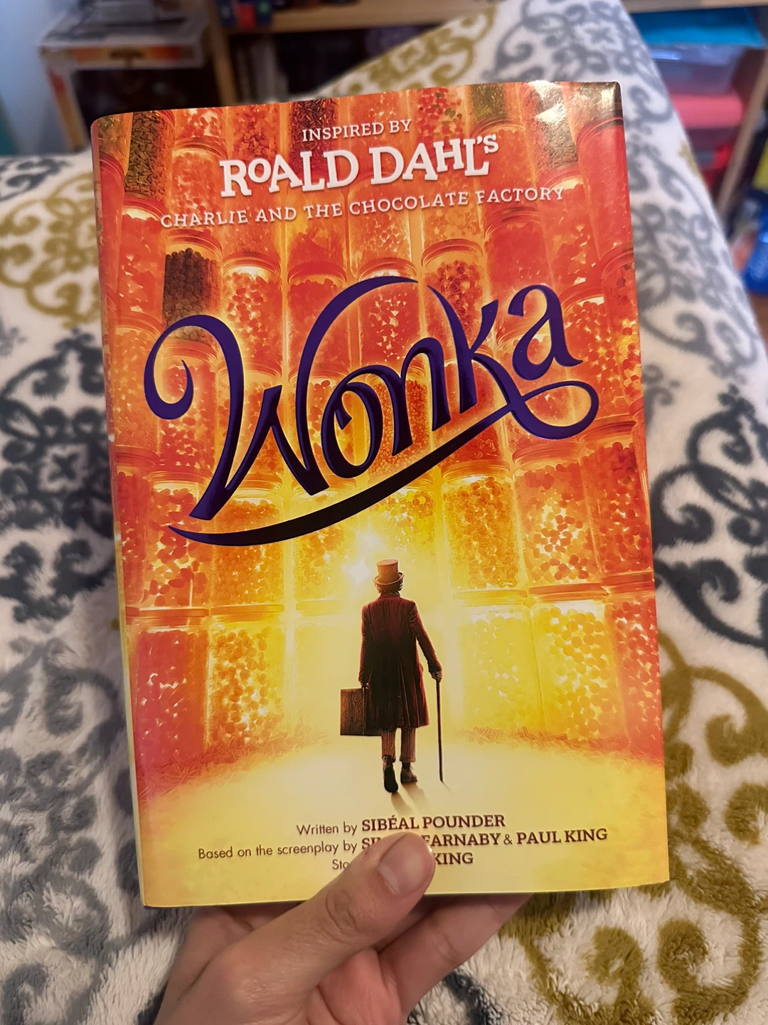 Wonka Book with Movie Cover