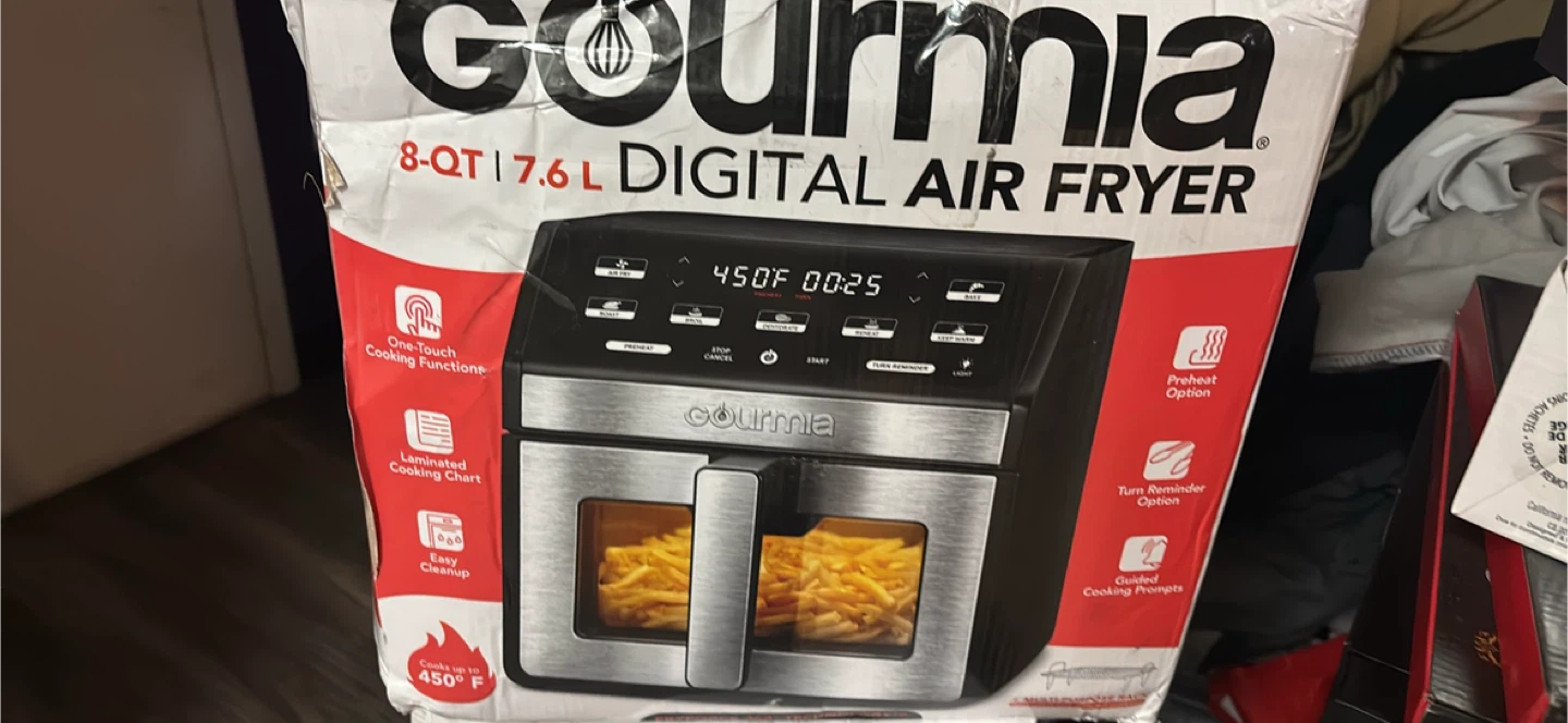 Gourmia 8-Qt 7.6L Digital Air Fryer