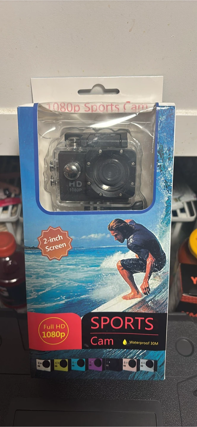 Sports Cam 1080p Full HD Action Camera with 2-inch Screen