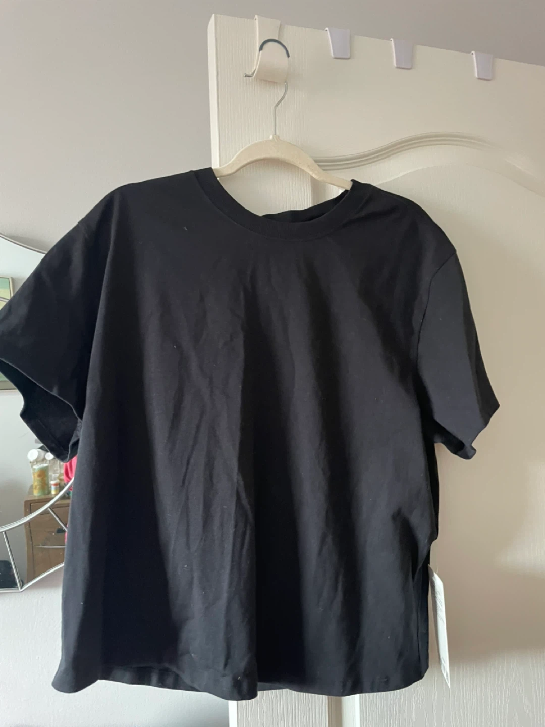 Lululemon Relaxed-Fit Cotton Jersey T-Shirt Black Size 14