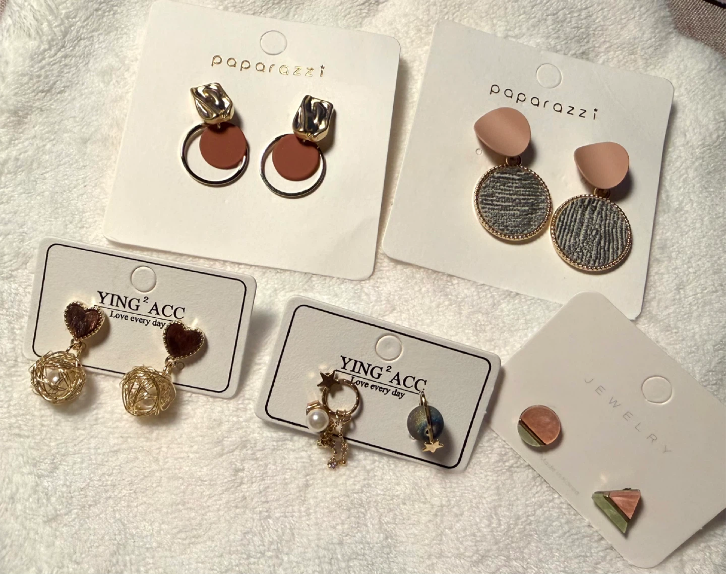 5 pairs of earrings bundle