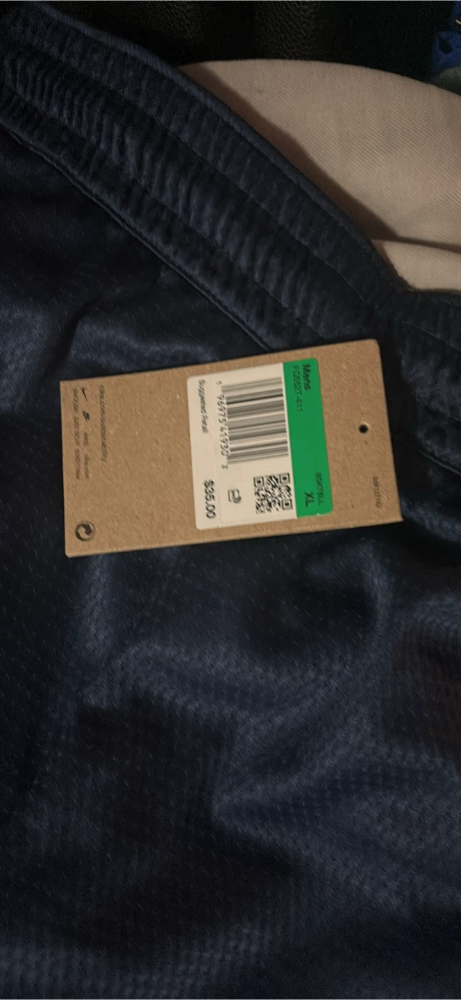 Nike Men's Navy Blue Basketball Shorts Size XL