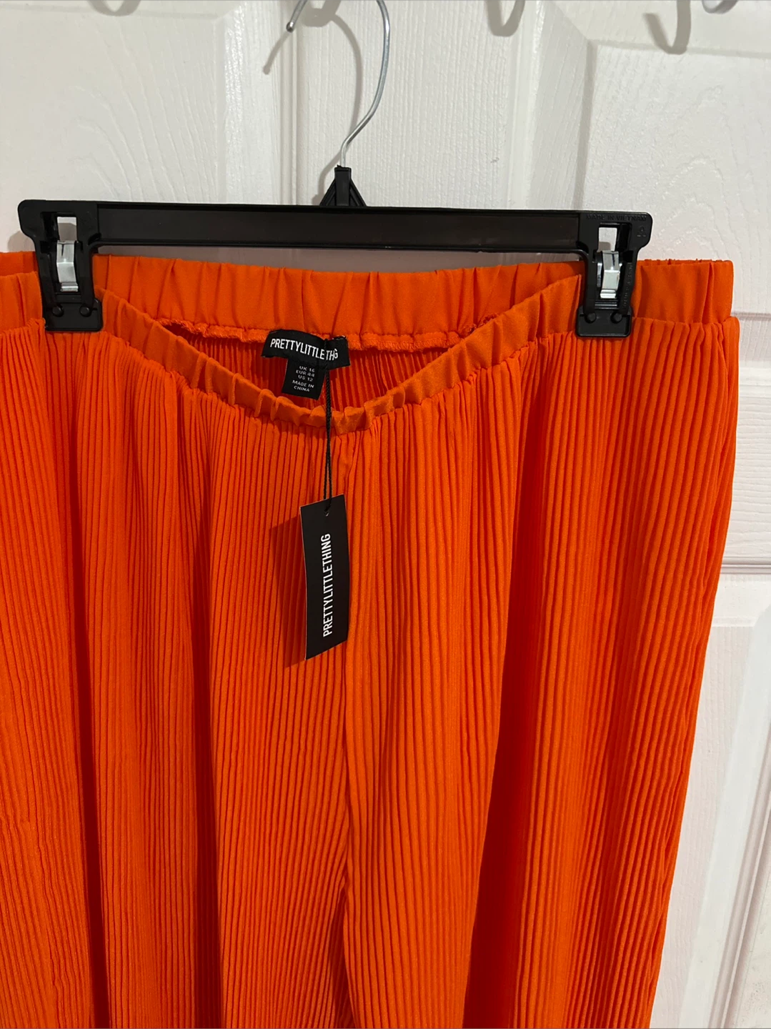 PRETTYLITTLETHING Orange Leg Pants Size 10 - photo 2