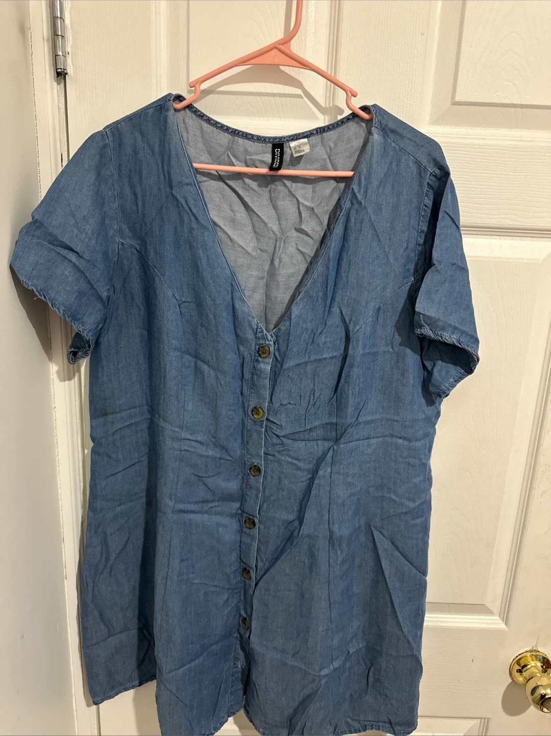 Divided H&M Denim Button-Up Dress XL - photo 2